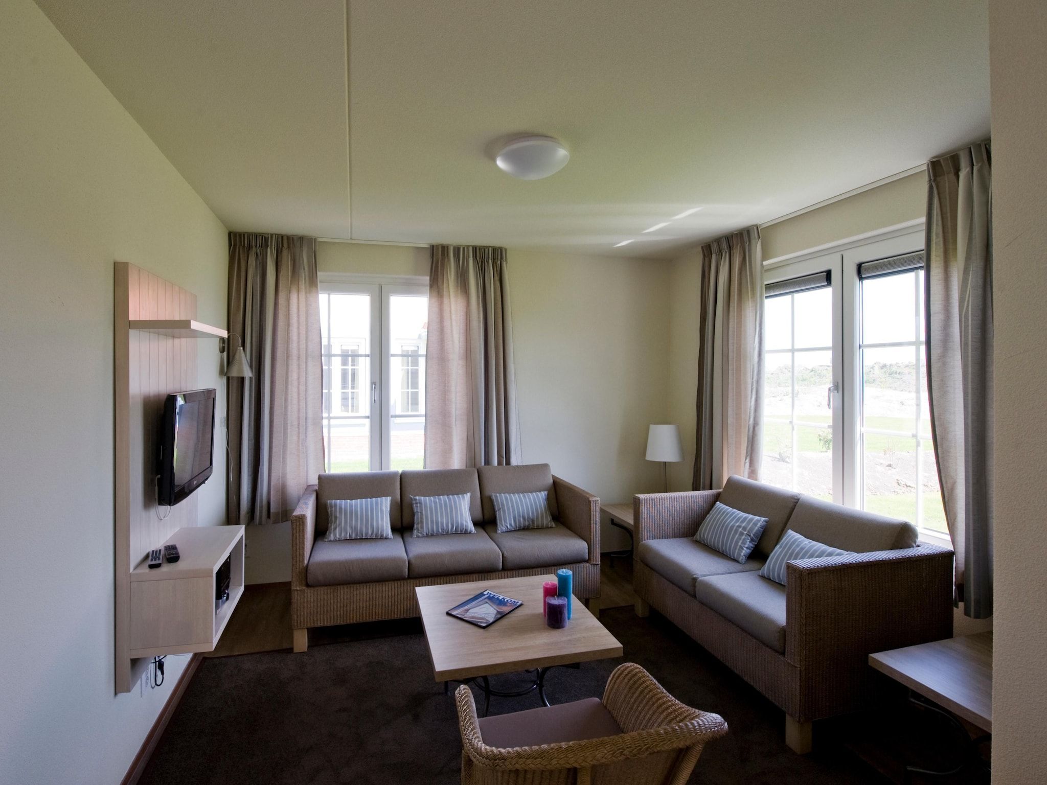 De woonkamer van Noordzee Résidence Cadzand-Bad 32 in Cadzand-Bad