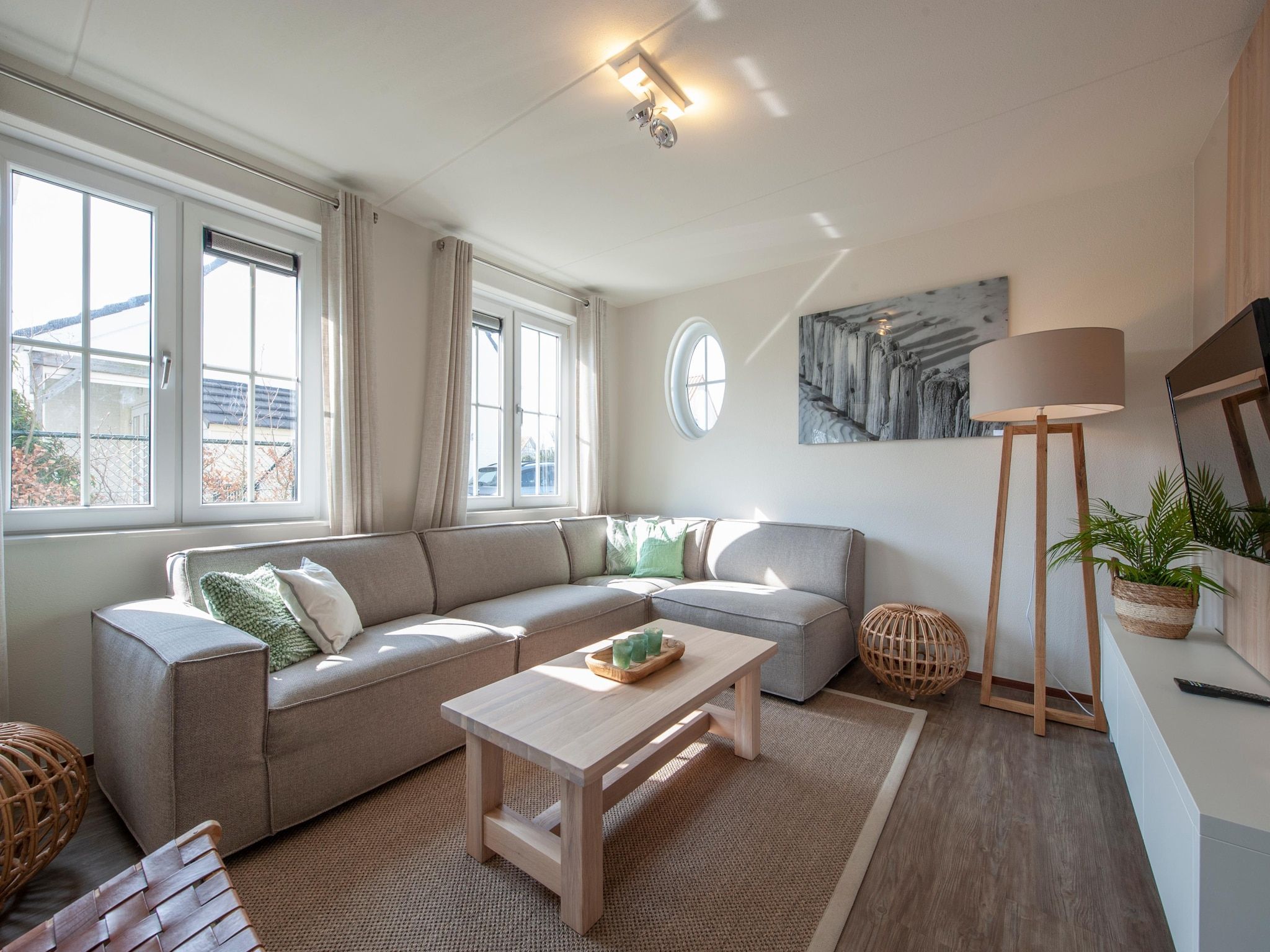 De woonkamer van Noordzee Résidence Cadzand-Bad 33 in Cadzand-Bad