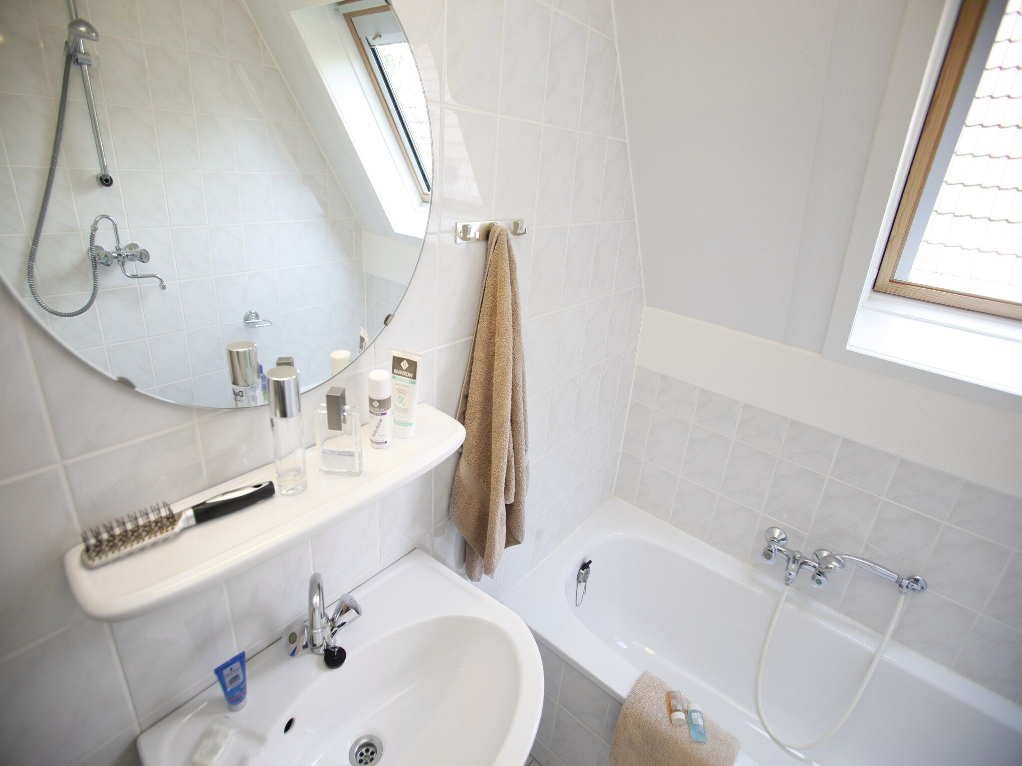 De badkamer van Vakantie bij Meeussen - Molendal 3 in Plasmolen