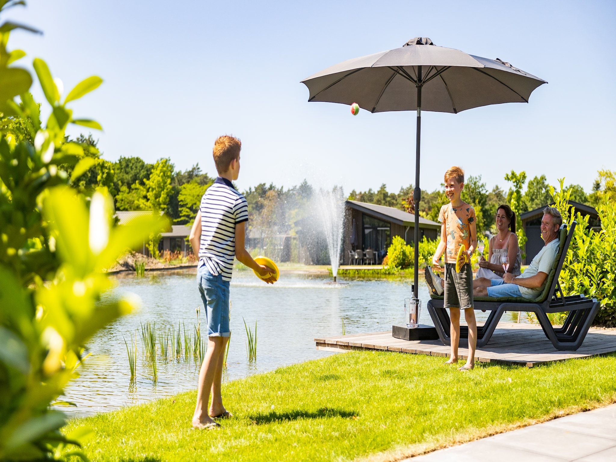 Parkfaciliteiten bij Vakantiepark Molenvelden 9 in Veldhoven