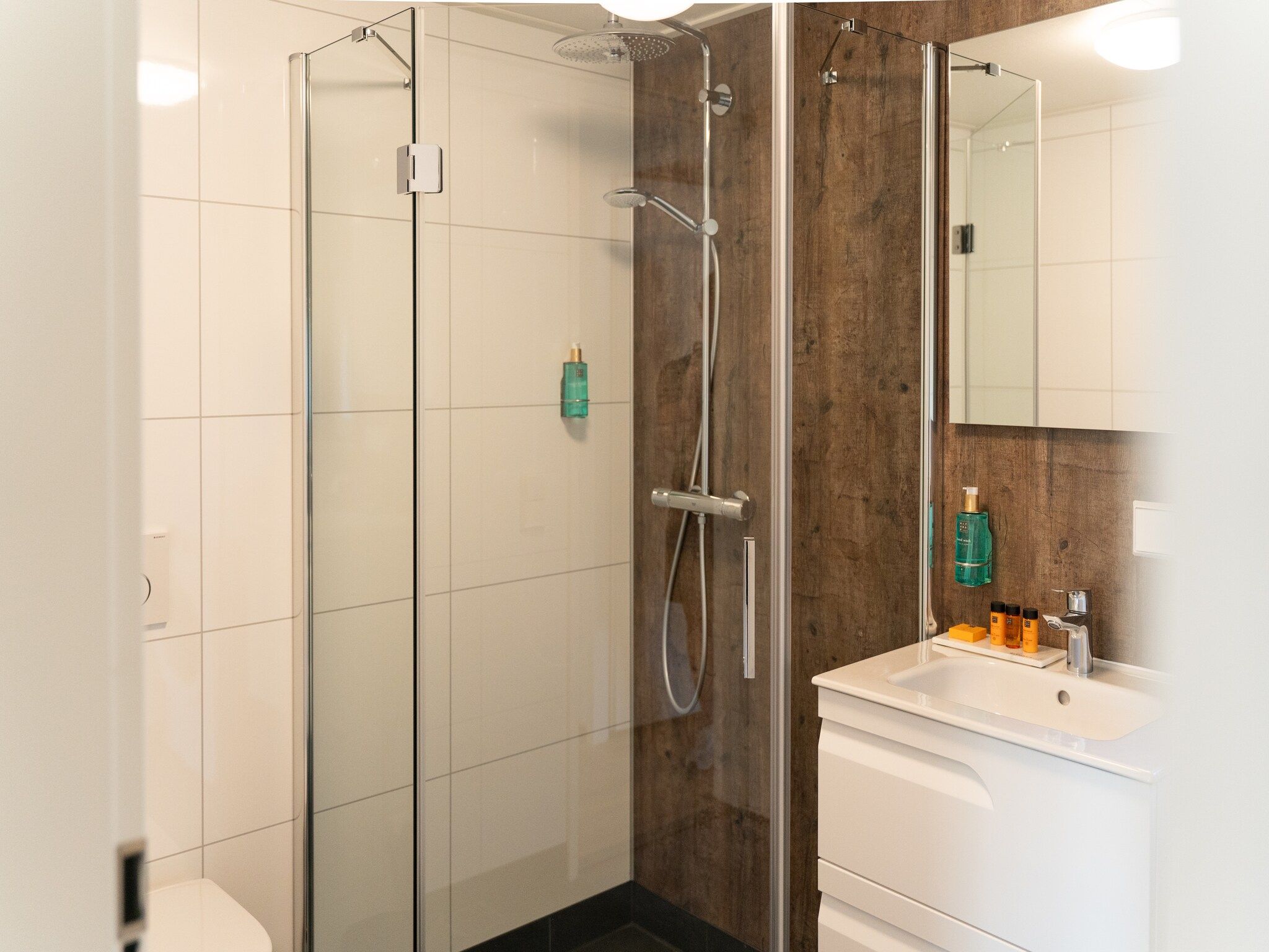 De badkamer van 't Landgoed Baars 3 in Baars