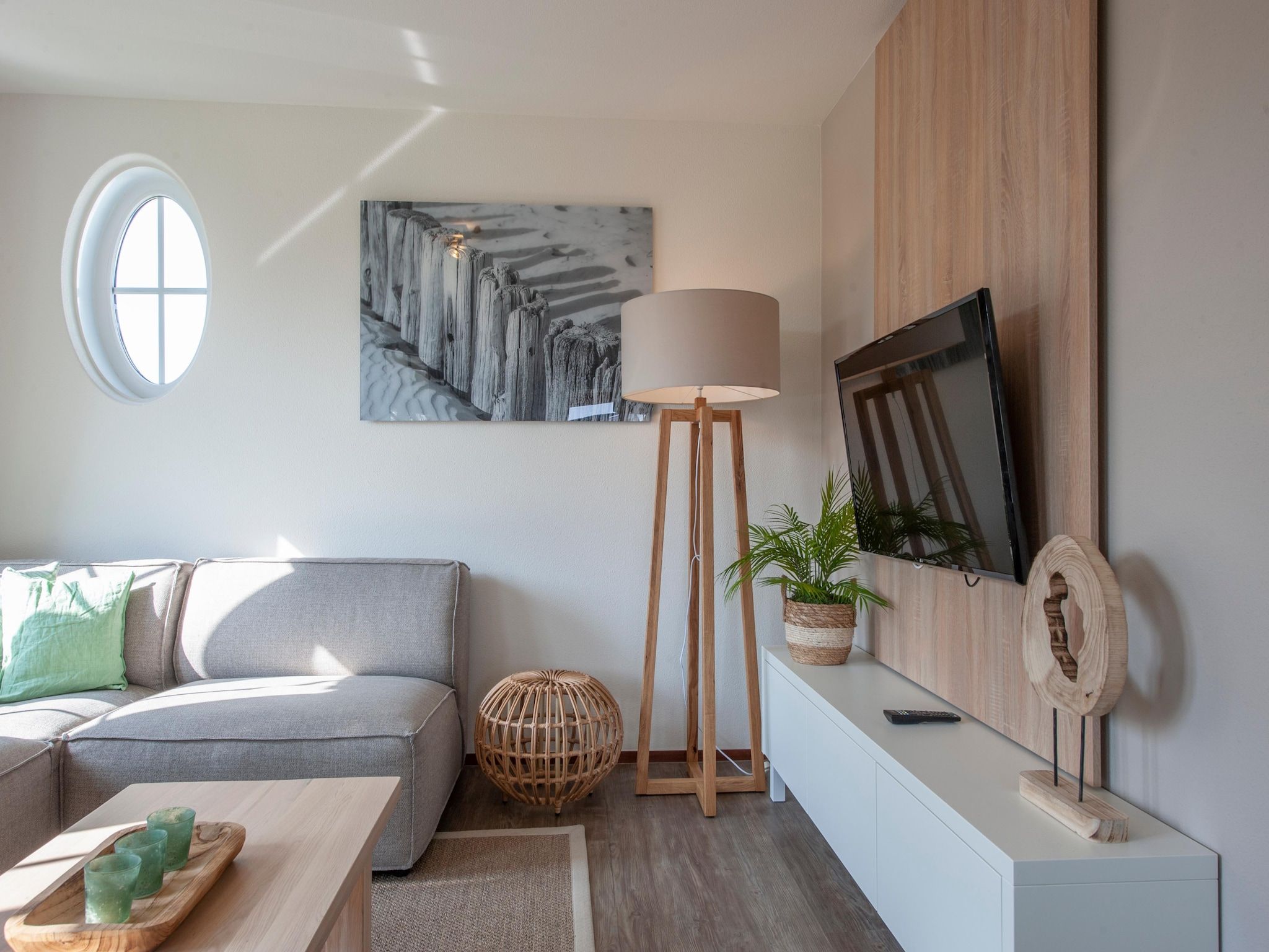 De woonkamer van Noordzee Résidence Cadzand-Bad 36 in Cadzand-Bad