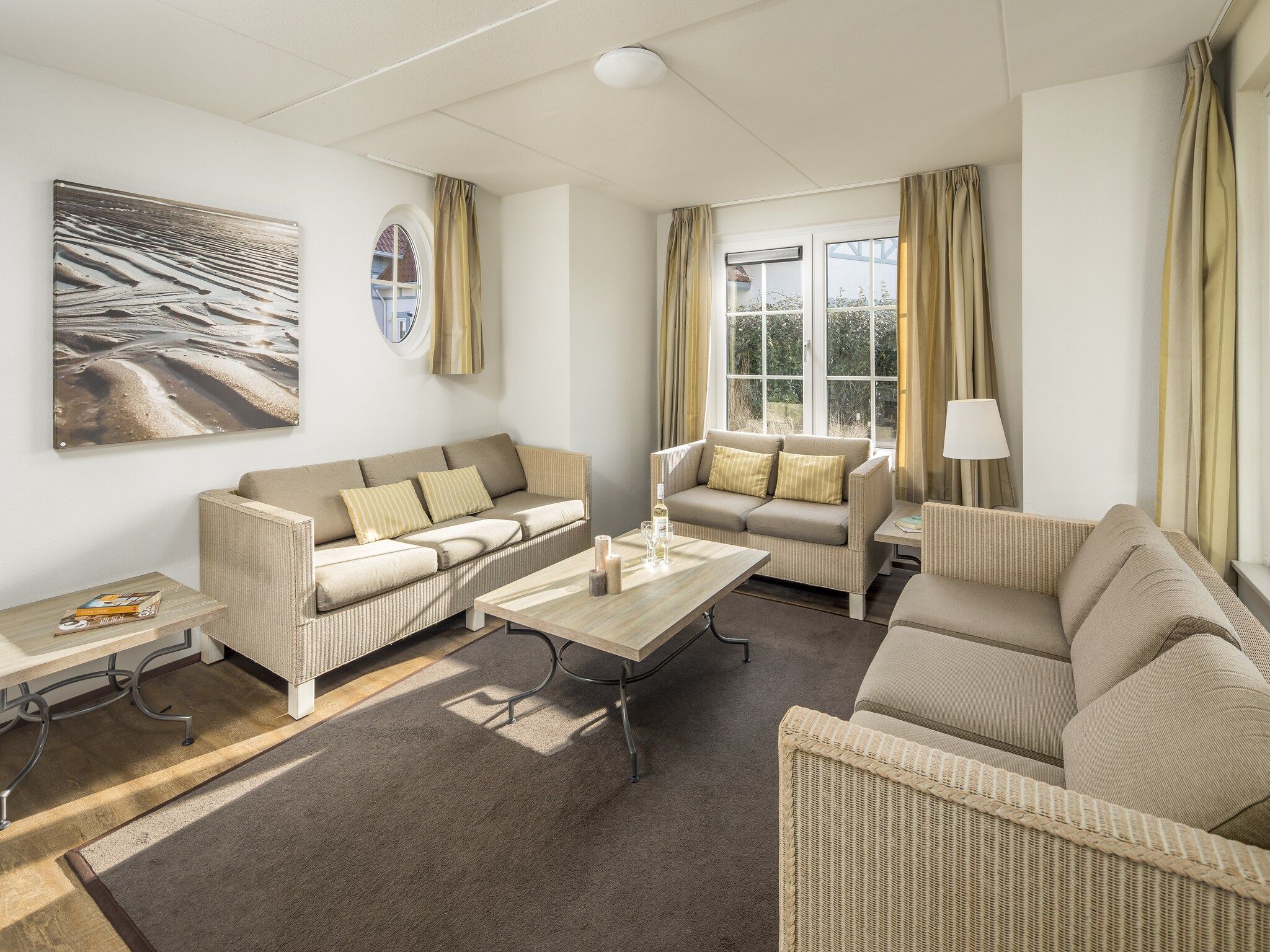 De woonkamer van Noordzee Résidence Cadzand-Bad 38 in Cadzand-Bad