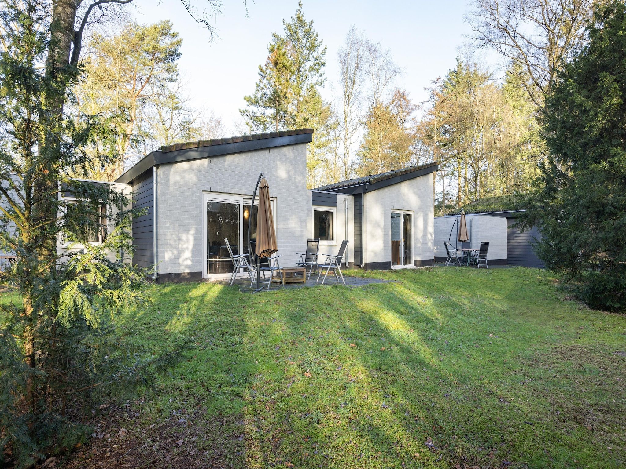 Het uitzicht vanaf Vakantiepark de Berkenhorst 16 in Kootwijk