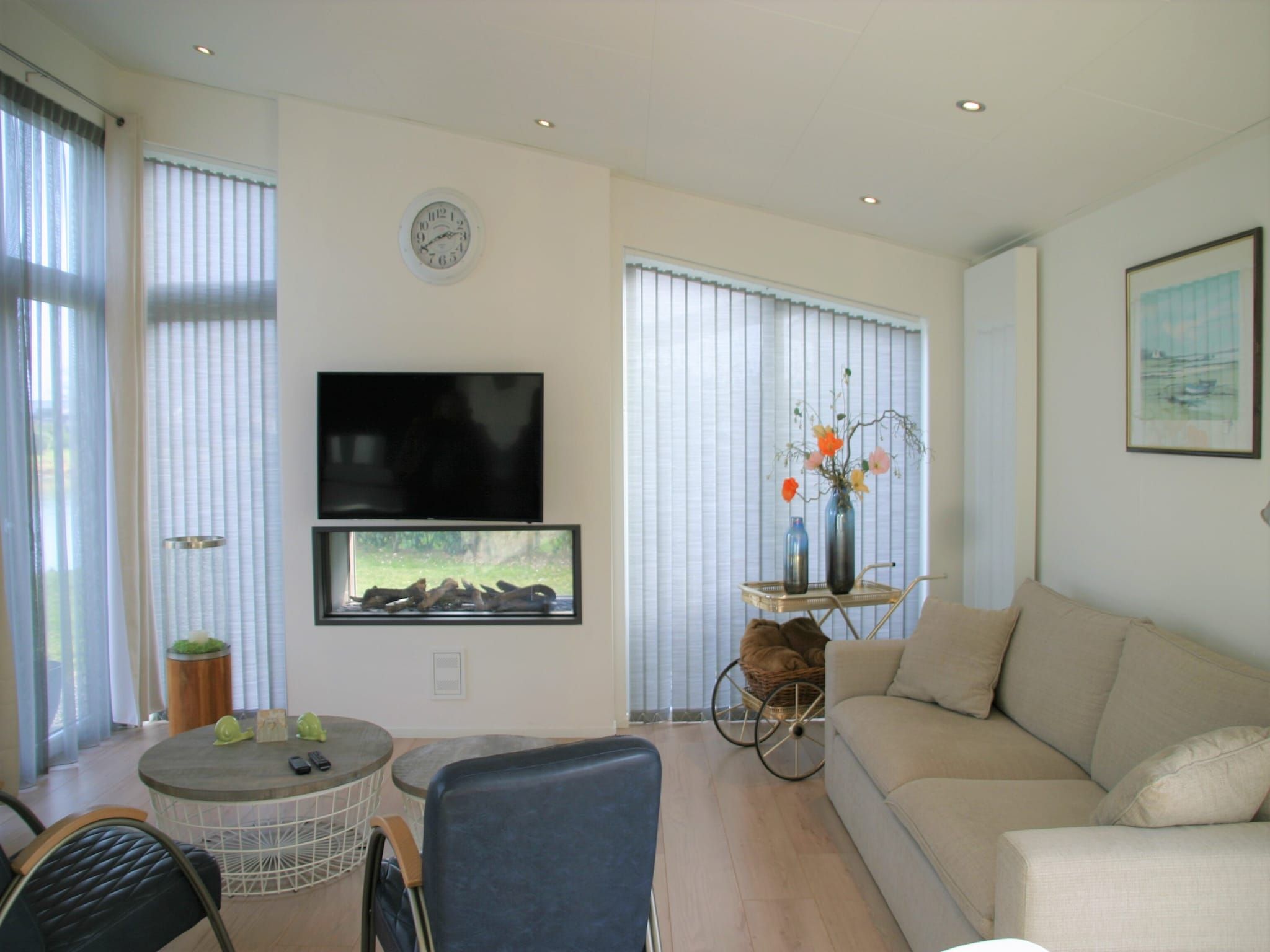 De woonkamer van Water Resort Oosterschelde 32 in Wemeldinge