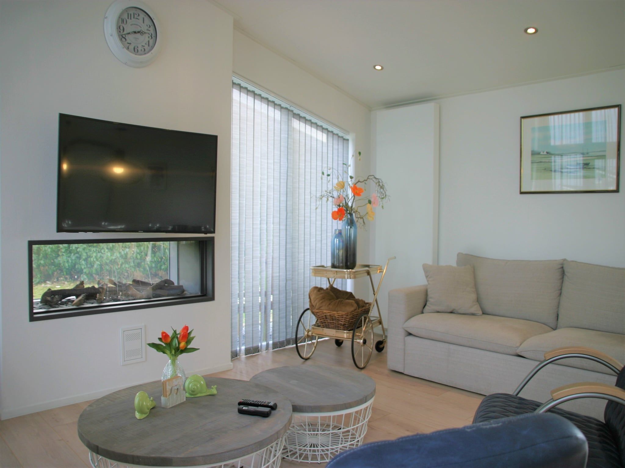 De woonkamer van Water Resort Oosterschelde 32 in Wemeldinge