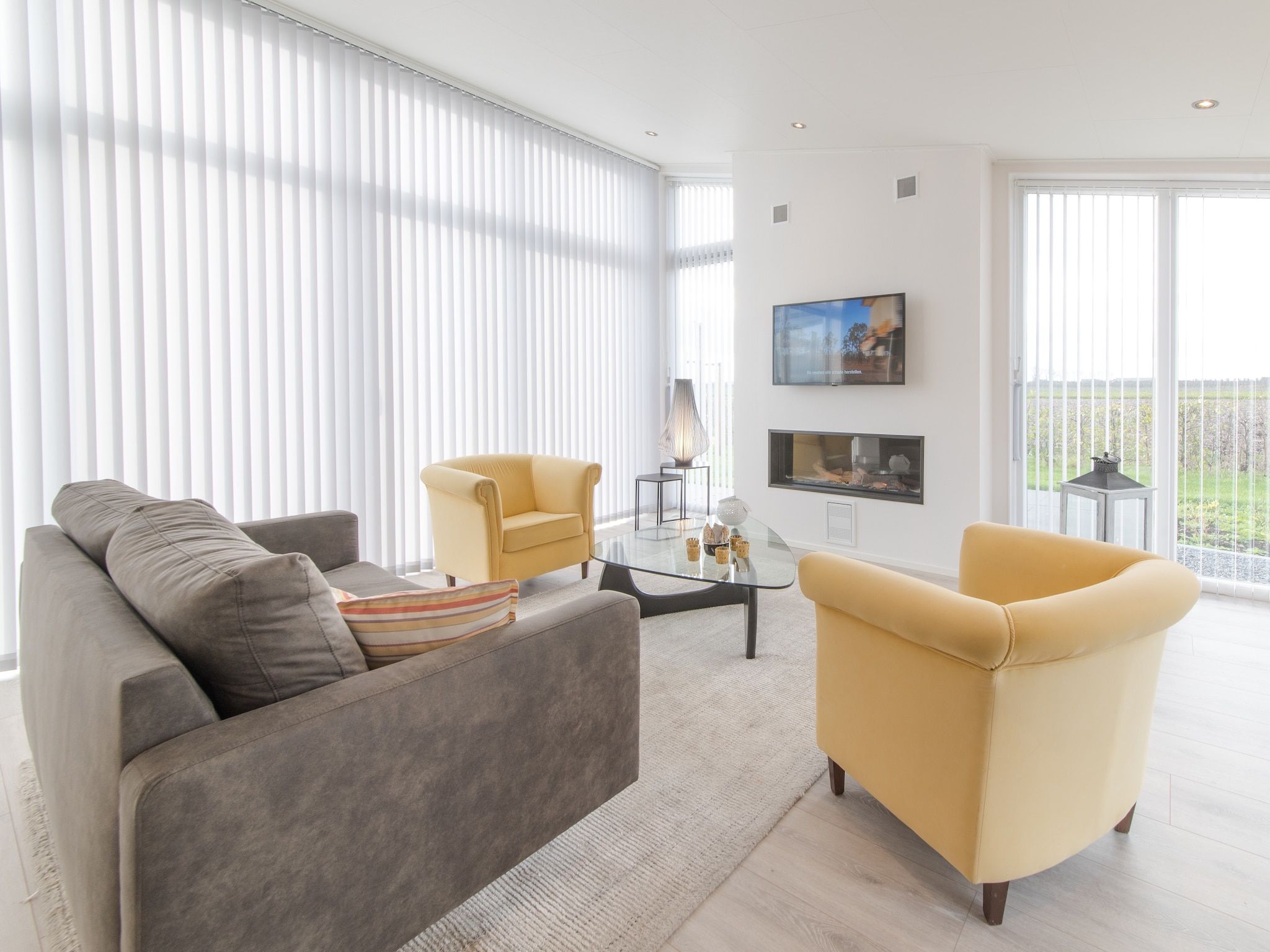 De woonkamer van Water Resort Oosterschelde 47A in Wemeldinge