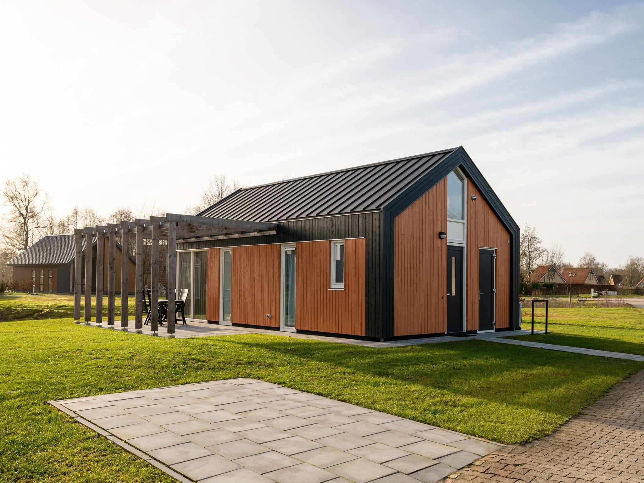 De buitenkant van Villapark Akenveen 5 in Tynaarlo