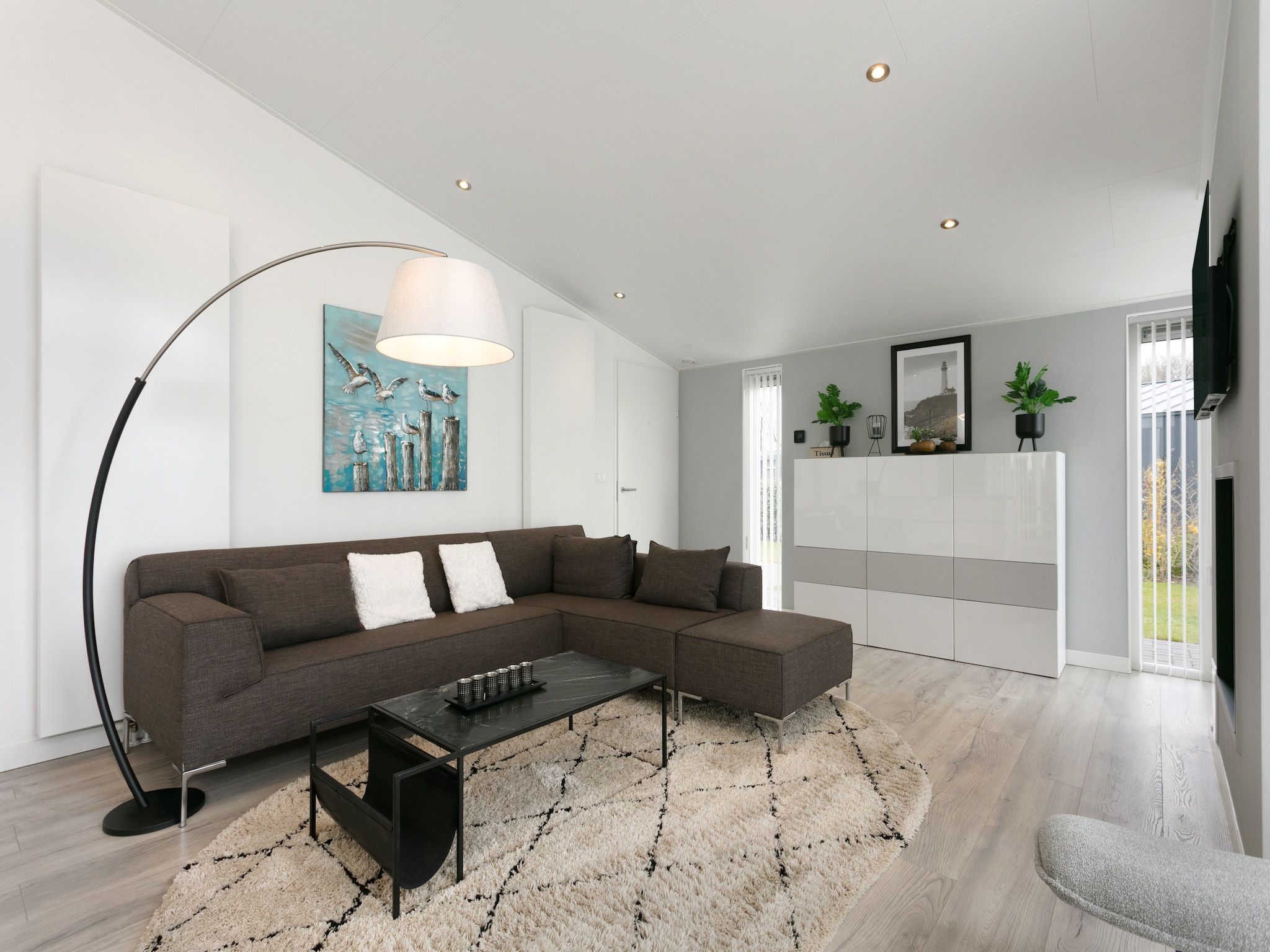 De woonkamer van Water Resort Oosterschelde 56 in Wemeldinge