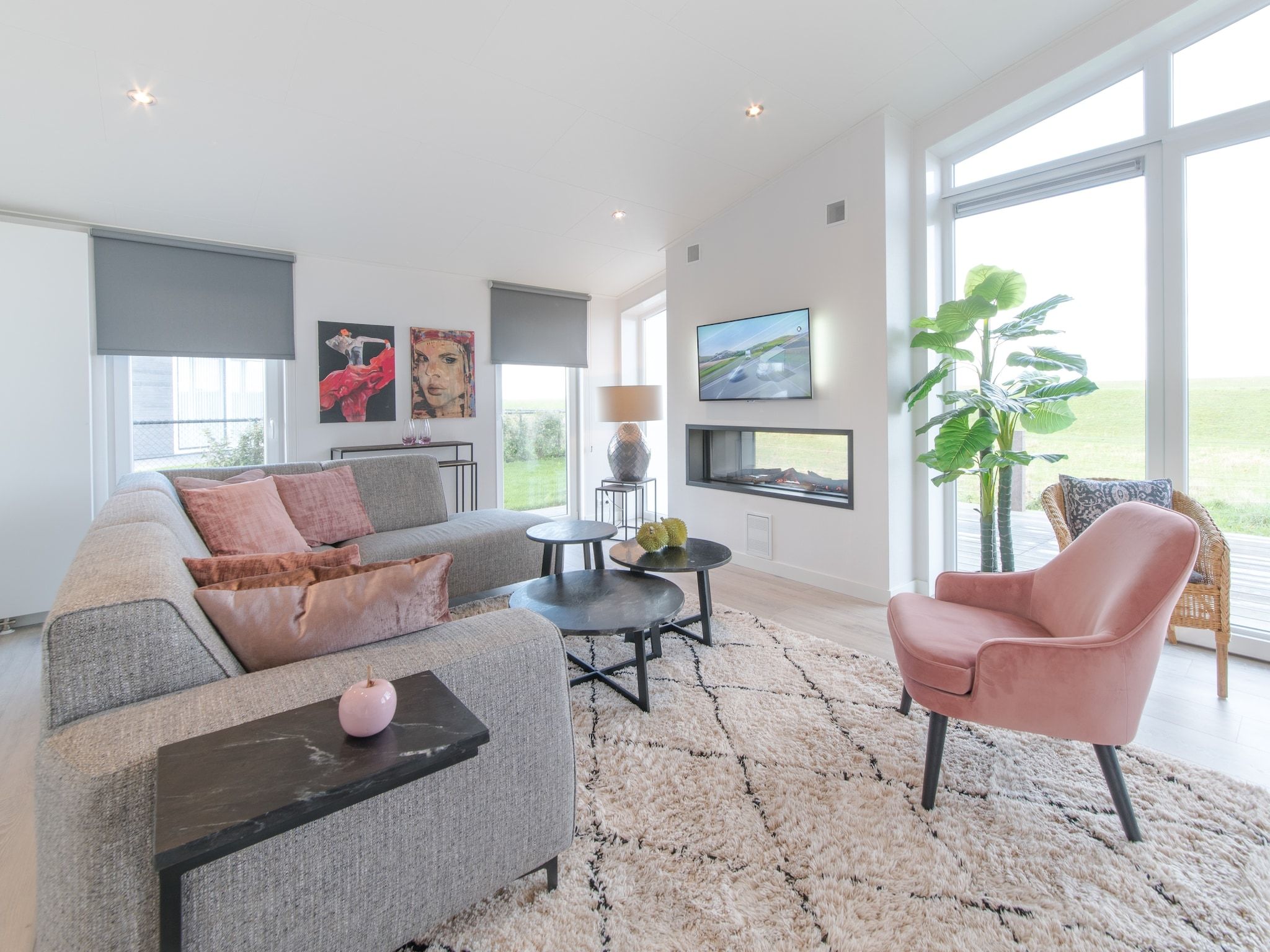 De woonkamer van Water Resort Oosterschelde 59 in Wemeldinge