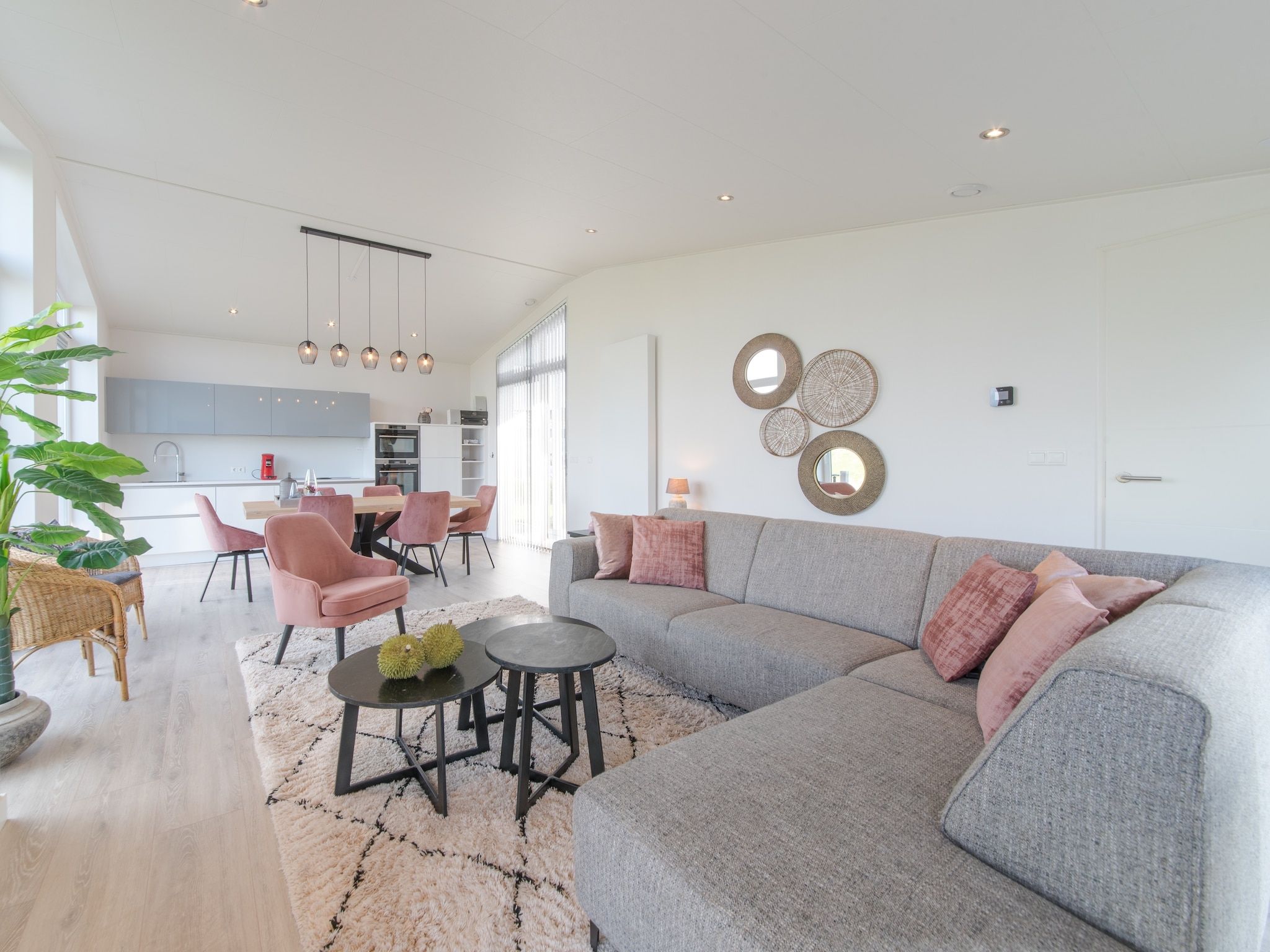 De woonkamer van Water Resort Oosterschelde 59 in Wemeldinge