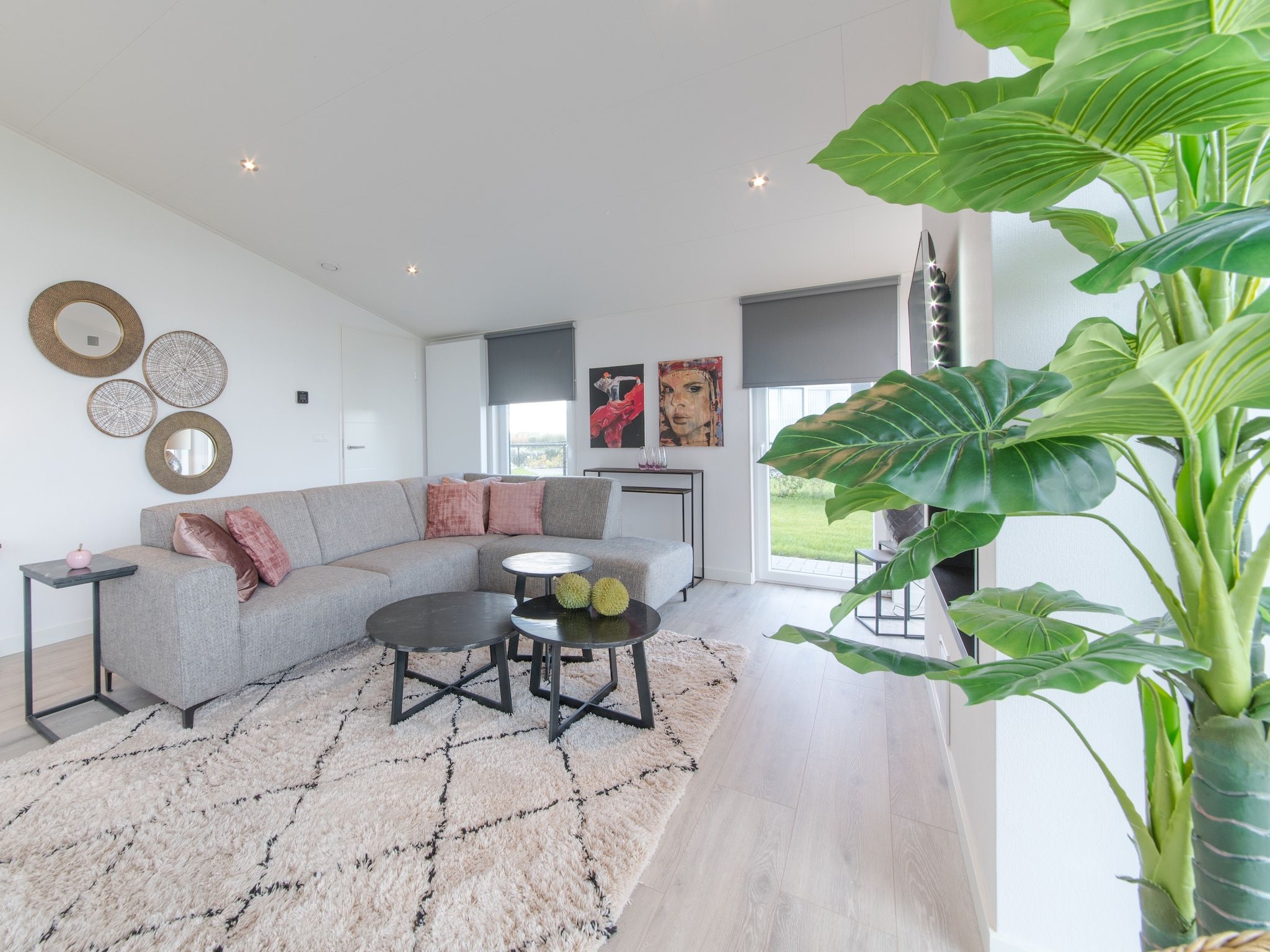 De woonkamer van Water Resort Oosterschelde 59 in Wemeldinge