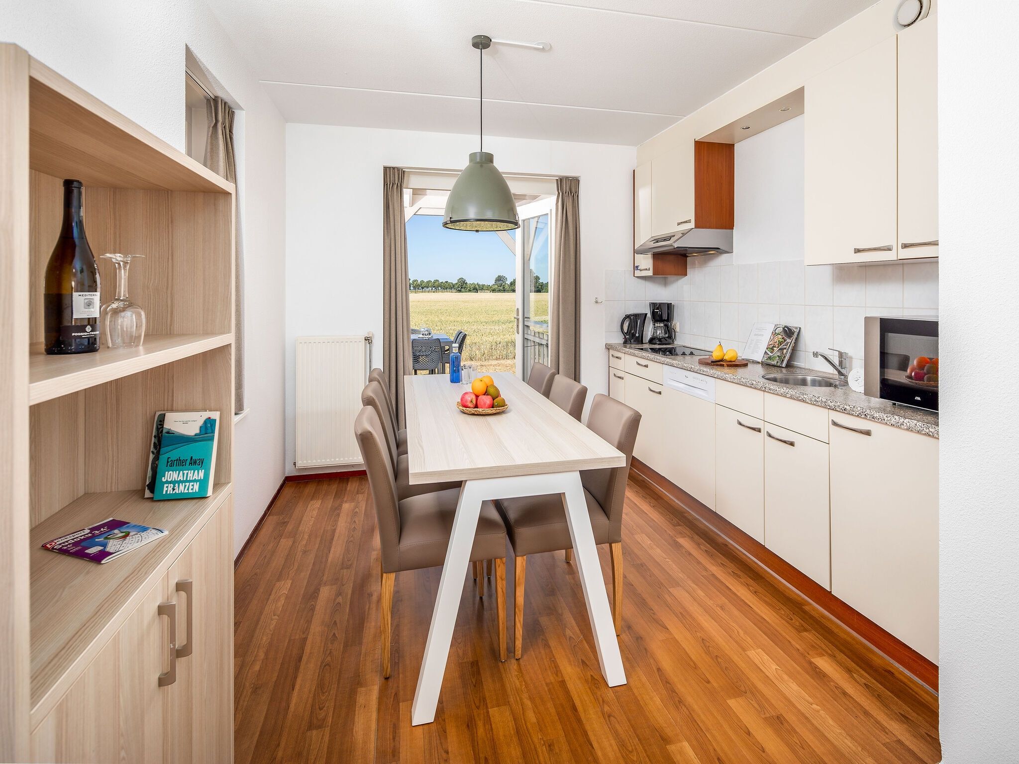 De eetkamer van Aquadelta 43 in Bruinisse