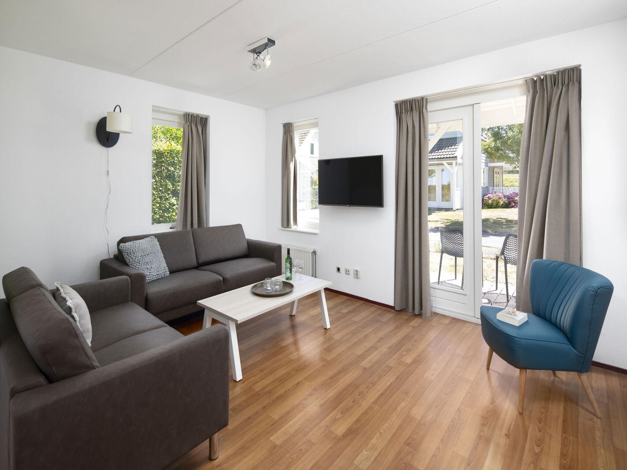 De woonkamer van Aquadelta 43 in Bruinisse