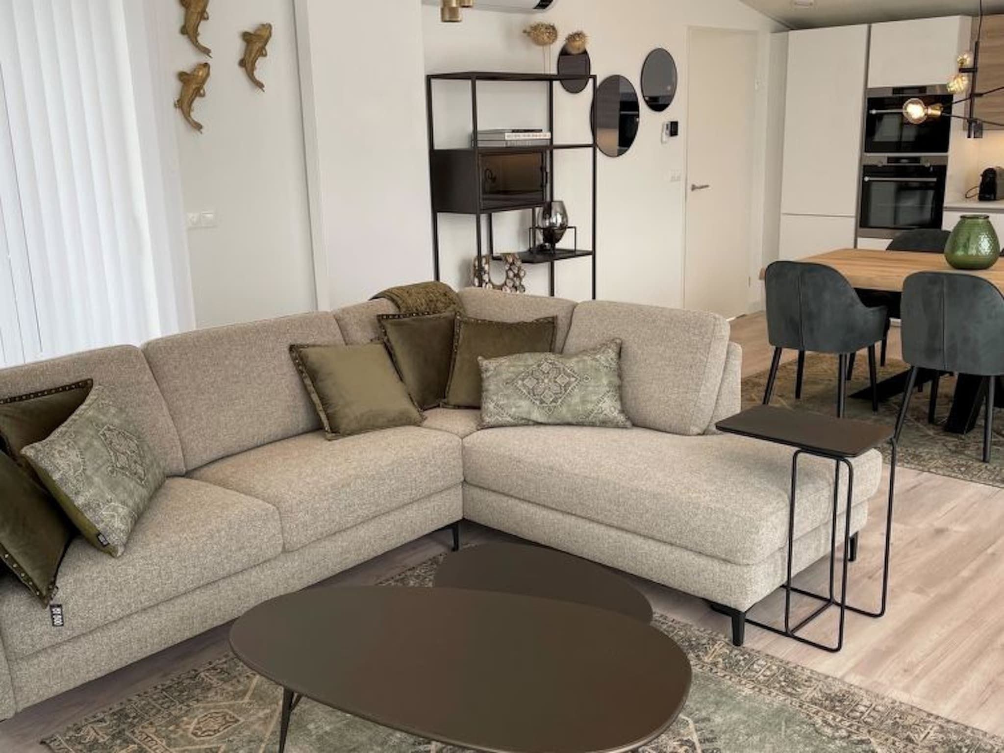 De woonkamer van Water Resort Oosterschelde 68 in Wemeldinge