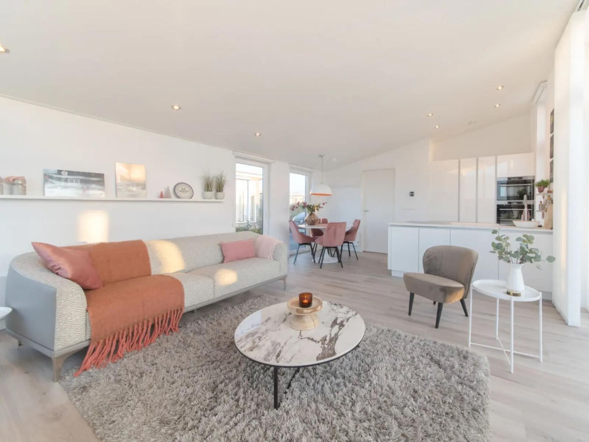 De woonkamer van Water Resort Oosterschelde 73 in Wemeldinge