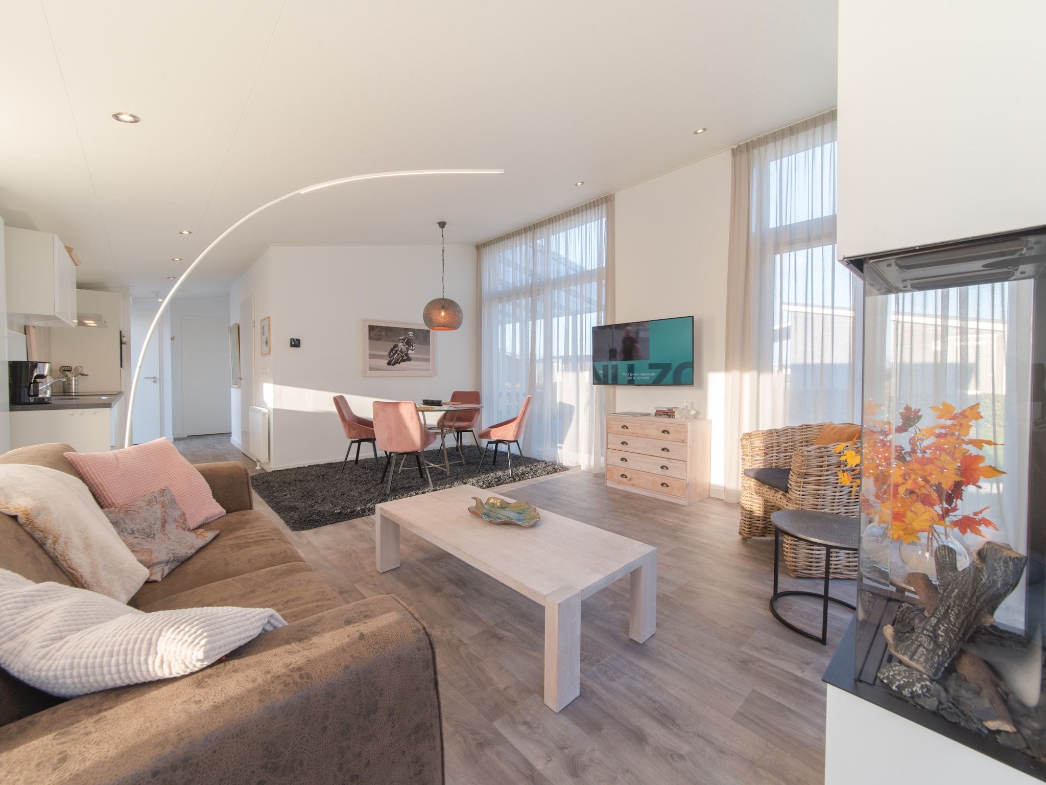 De woonkamer van Water Resort Oosterschelde 101 in Wemeldinge