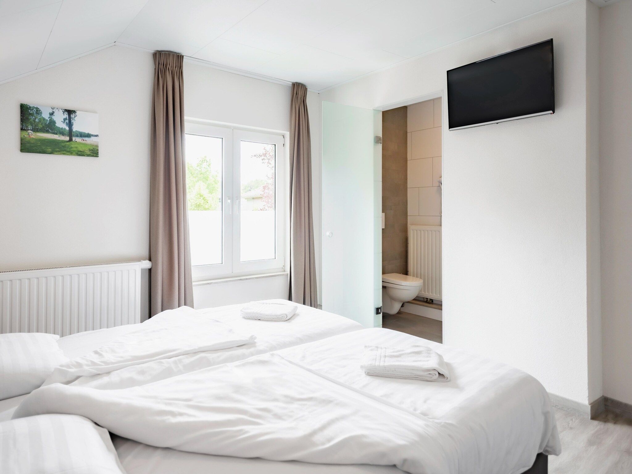 Een slaapkamer van De Riethorst 3 in Plasmolen