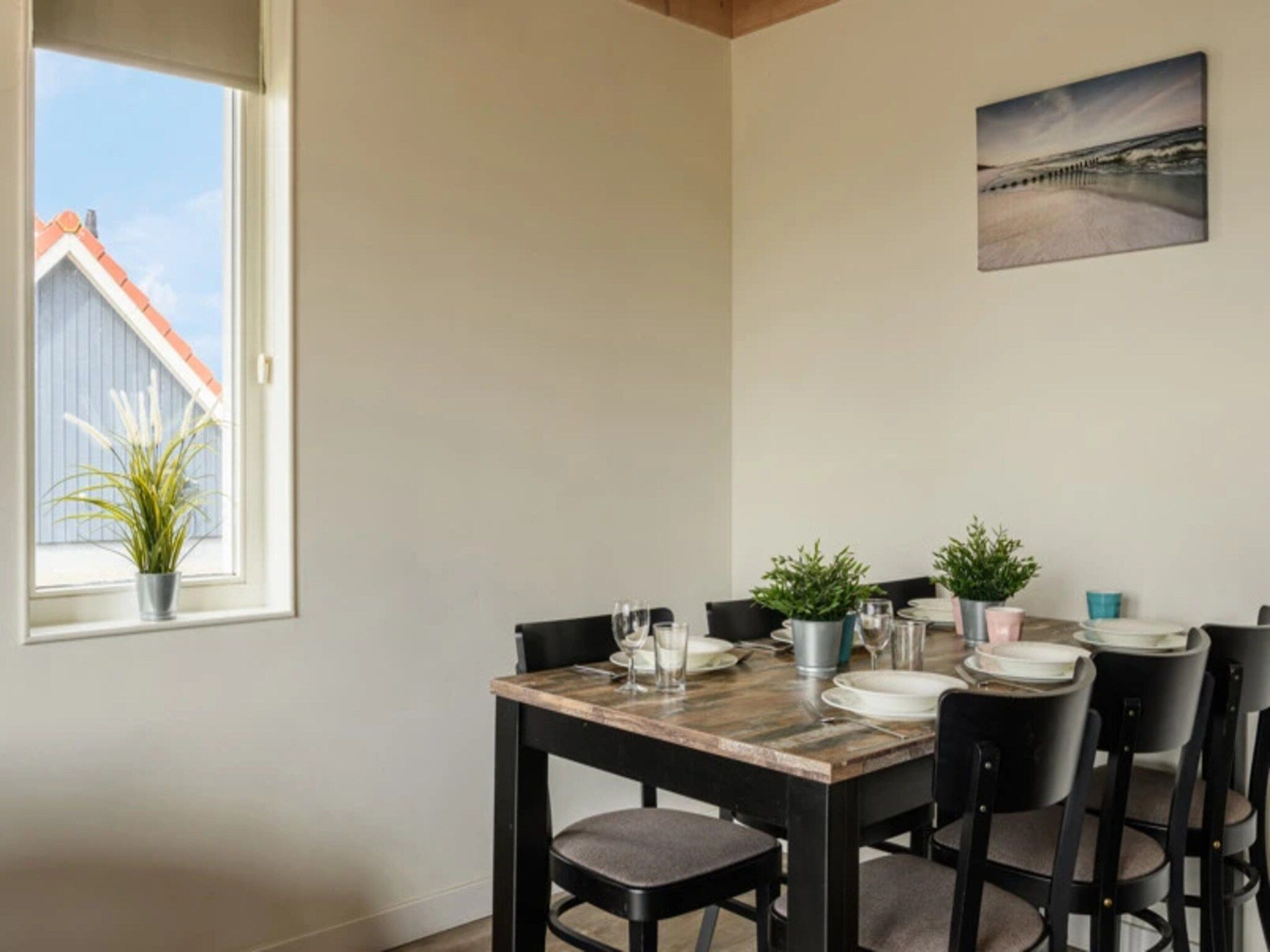 De eetkamer van Waterpark Langelille 3 in Langelille