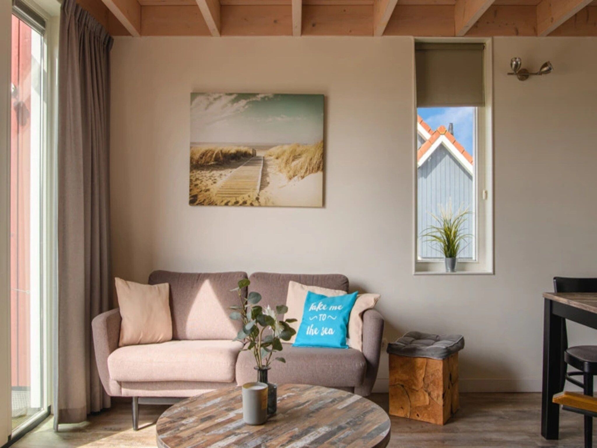 De woonkamer van Waterpark Langelille 3 in Langelille