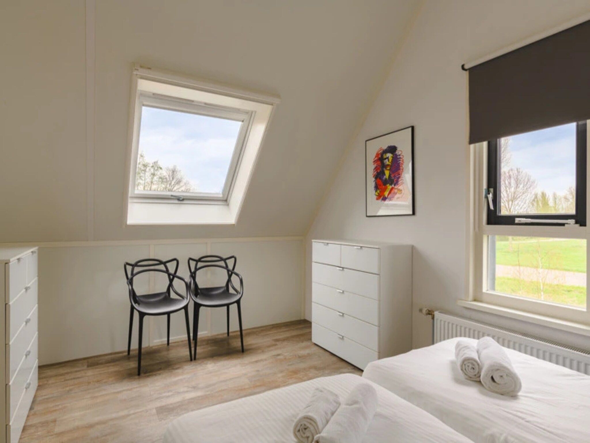 Een slaapkamer van Waterpark Langelille 4 in Langelille