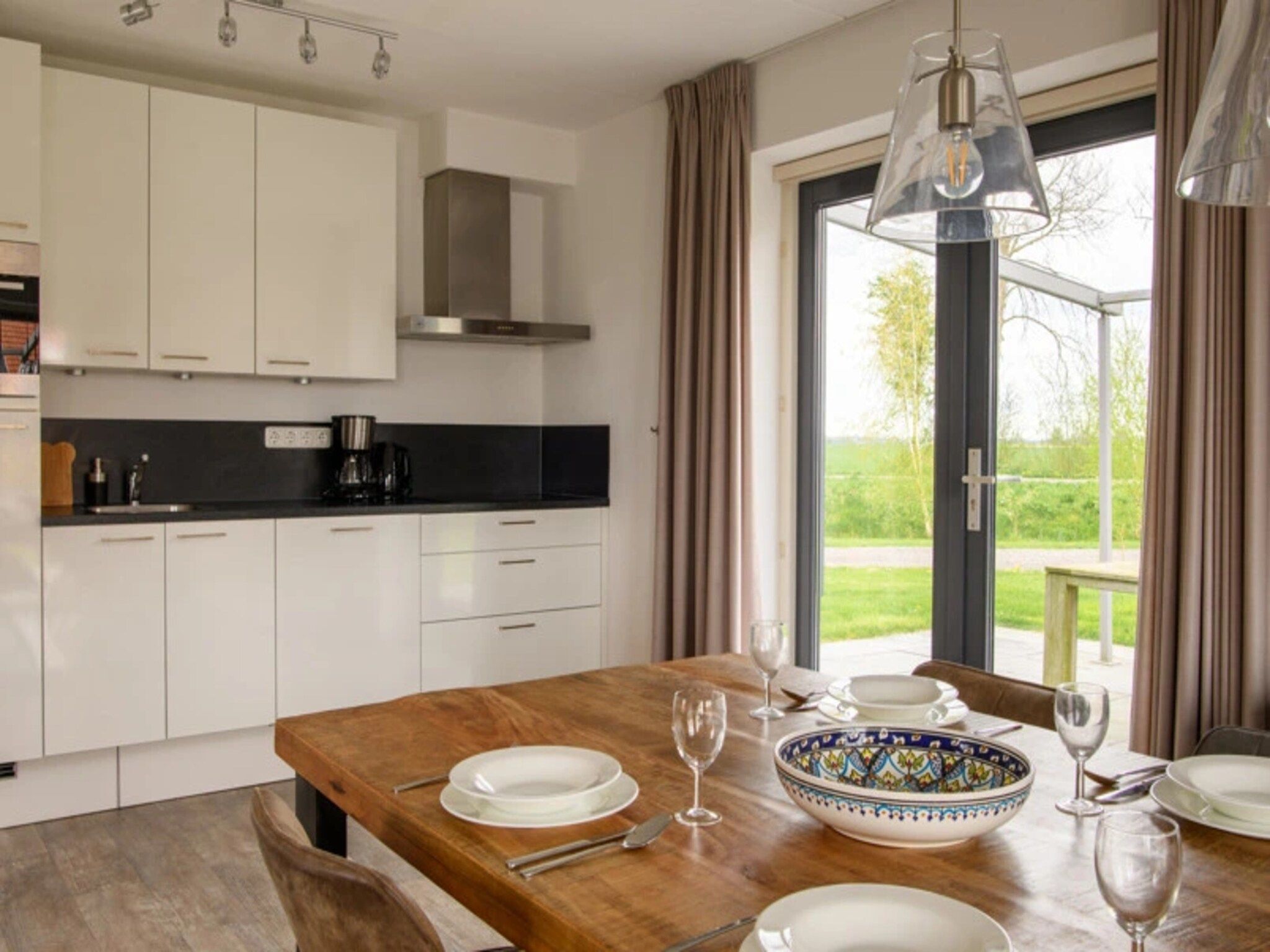 De keuken van Waterpark Langelille 4 in Langelille