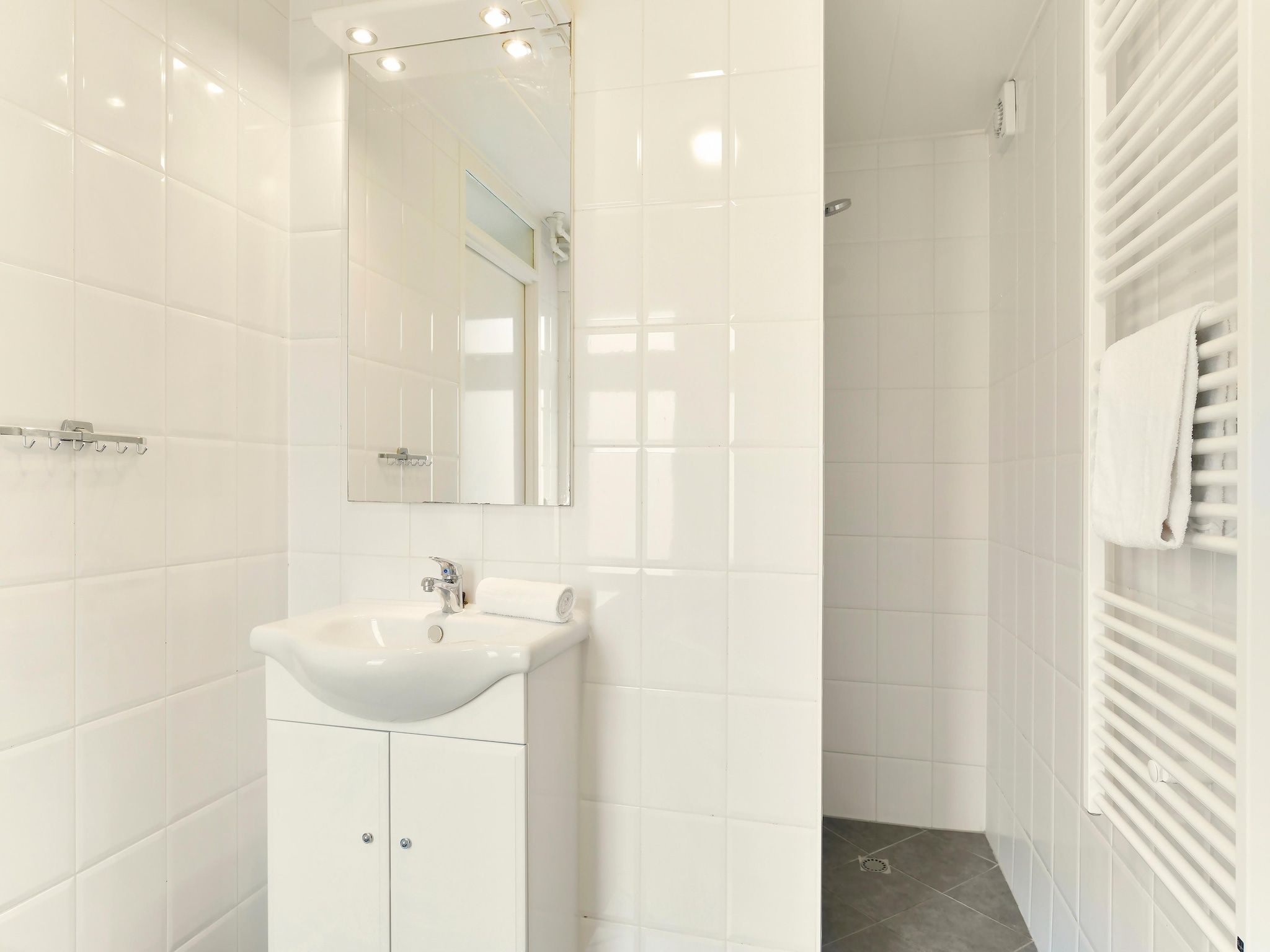 De badkamer van Waterpark De Bloemert 10 in Midlaren