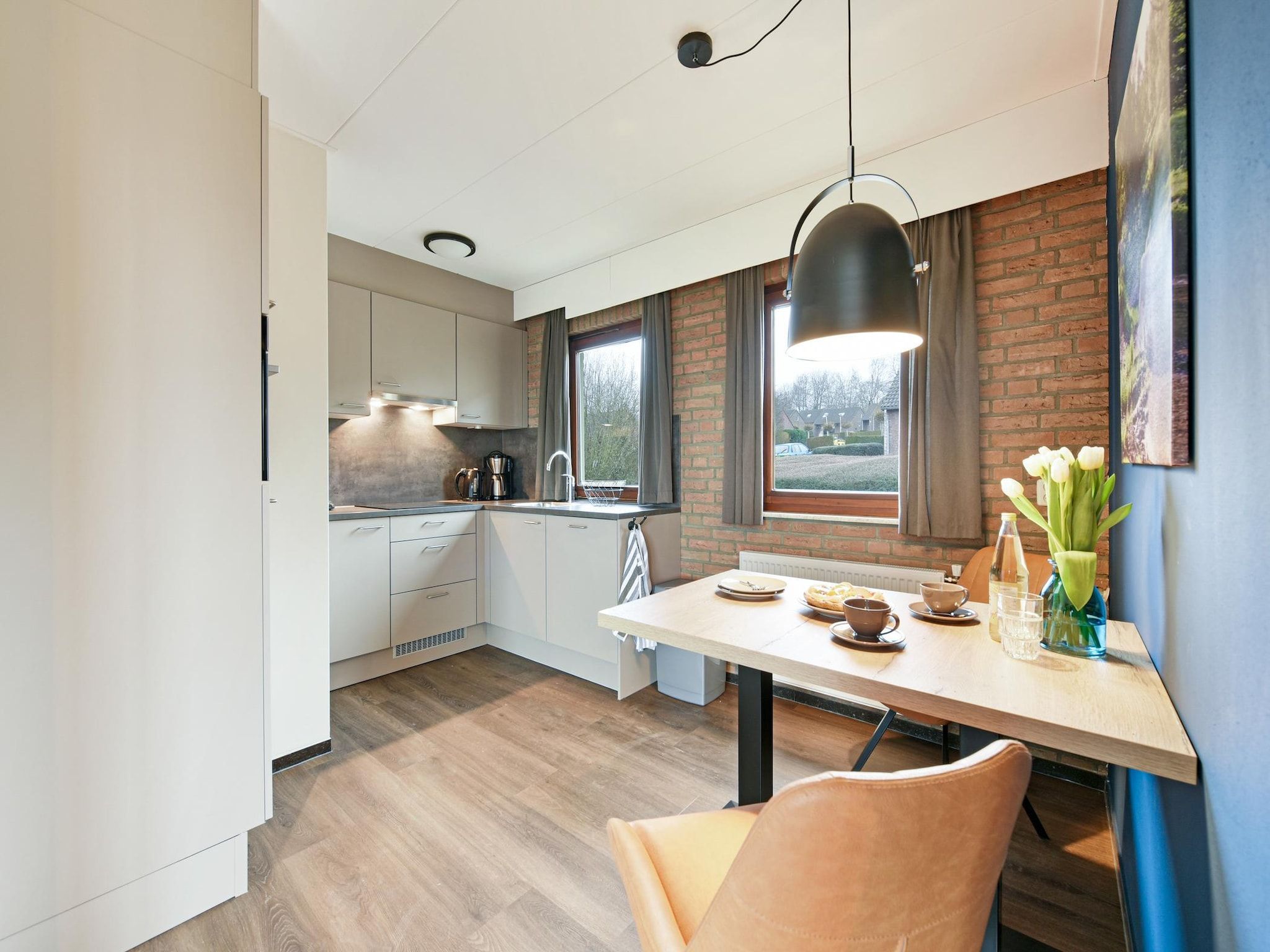 De keuken van Bungalow 2A in Vijlen
