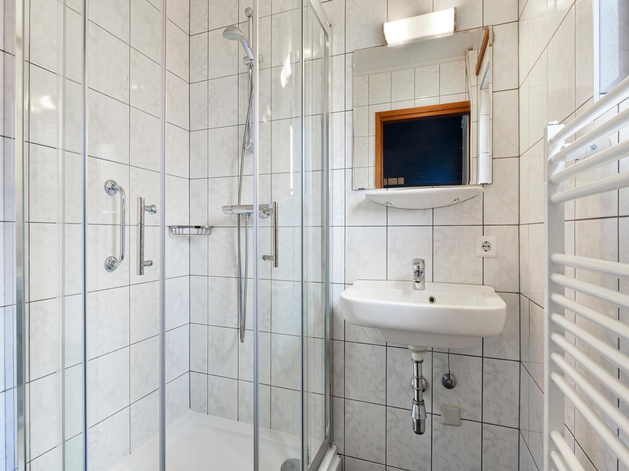 De badkamer van Bungalow 2B in Vijlen