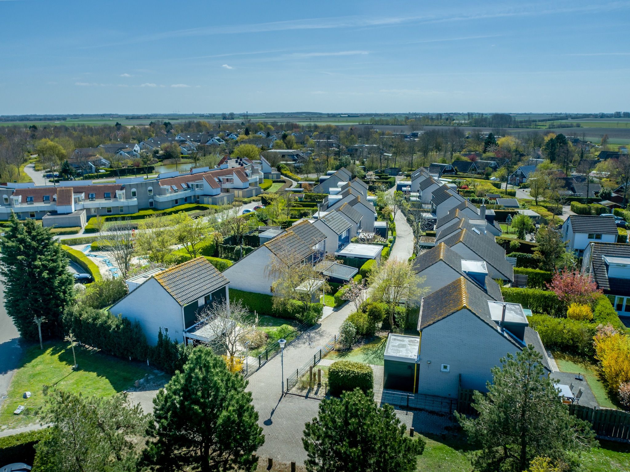 De buitenkant van Parc Port Greve 6 in Brouwershaven