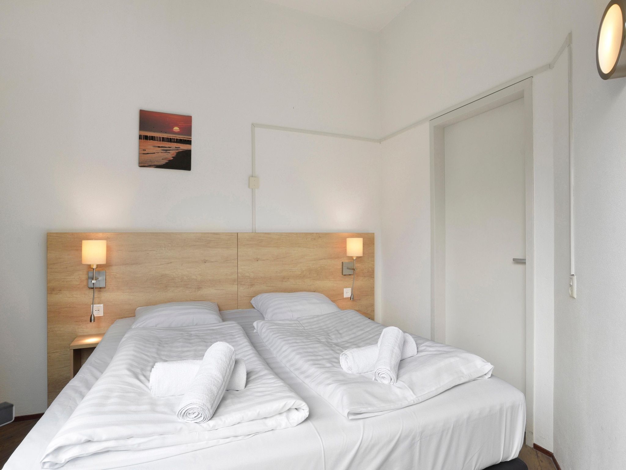 Een slaapkamer van Parc Port Greve 7 in Brouwershaven