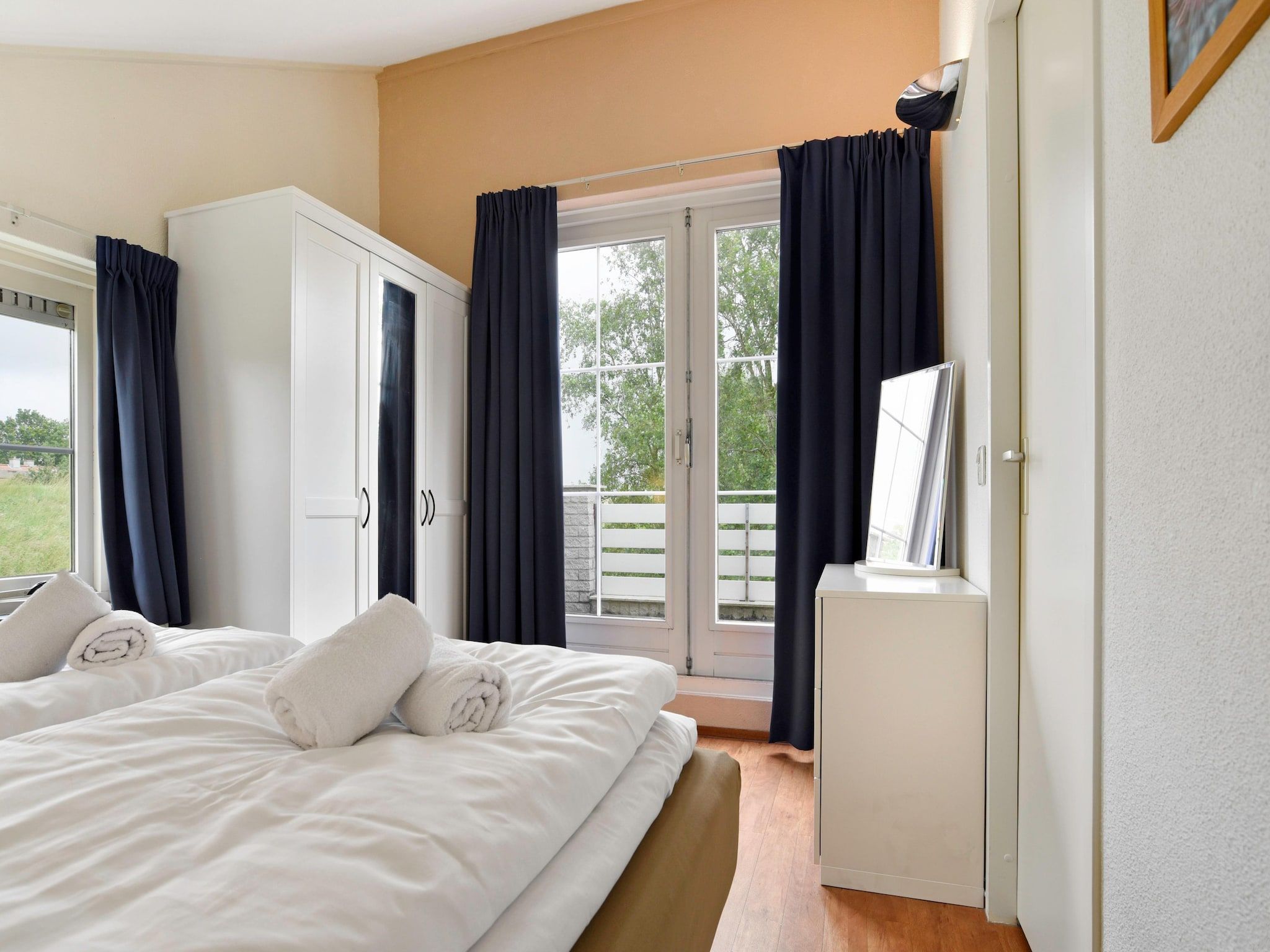 Een slaapkamer van Parc Port Greve 16 in Brouwershaven