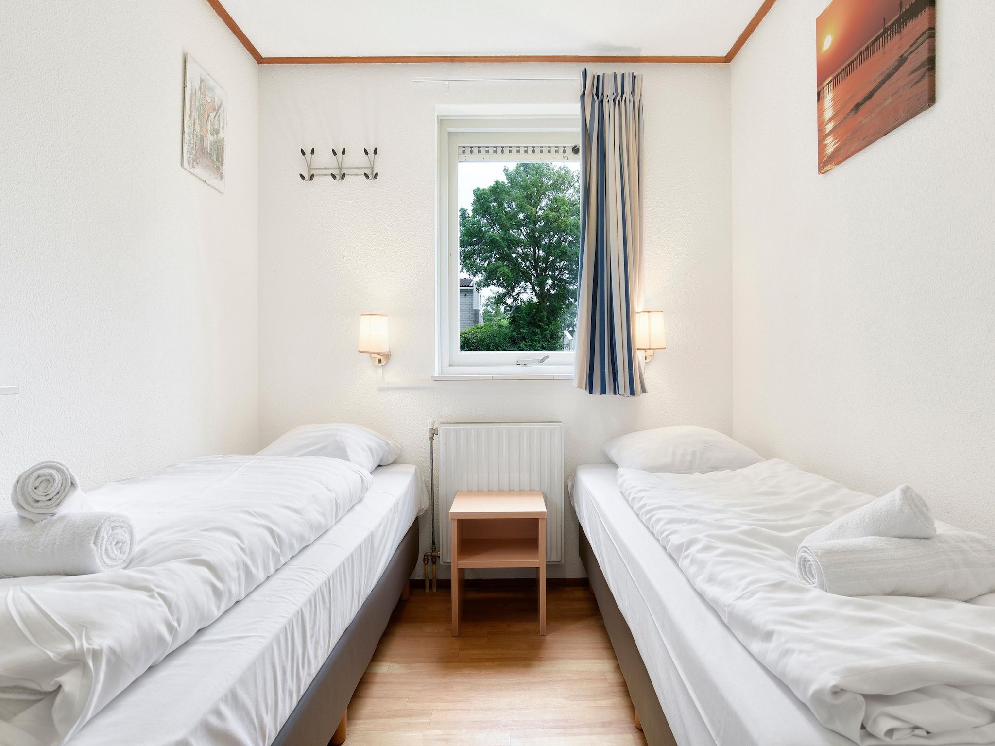 Een slaapkamer van Parc Port Greve 18 in Brouwershaven