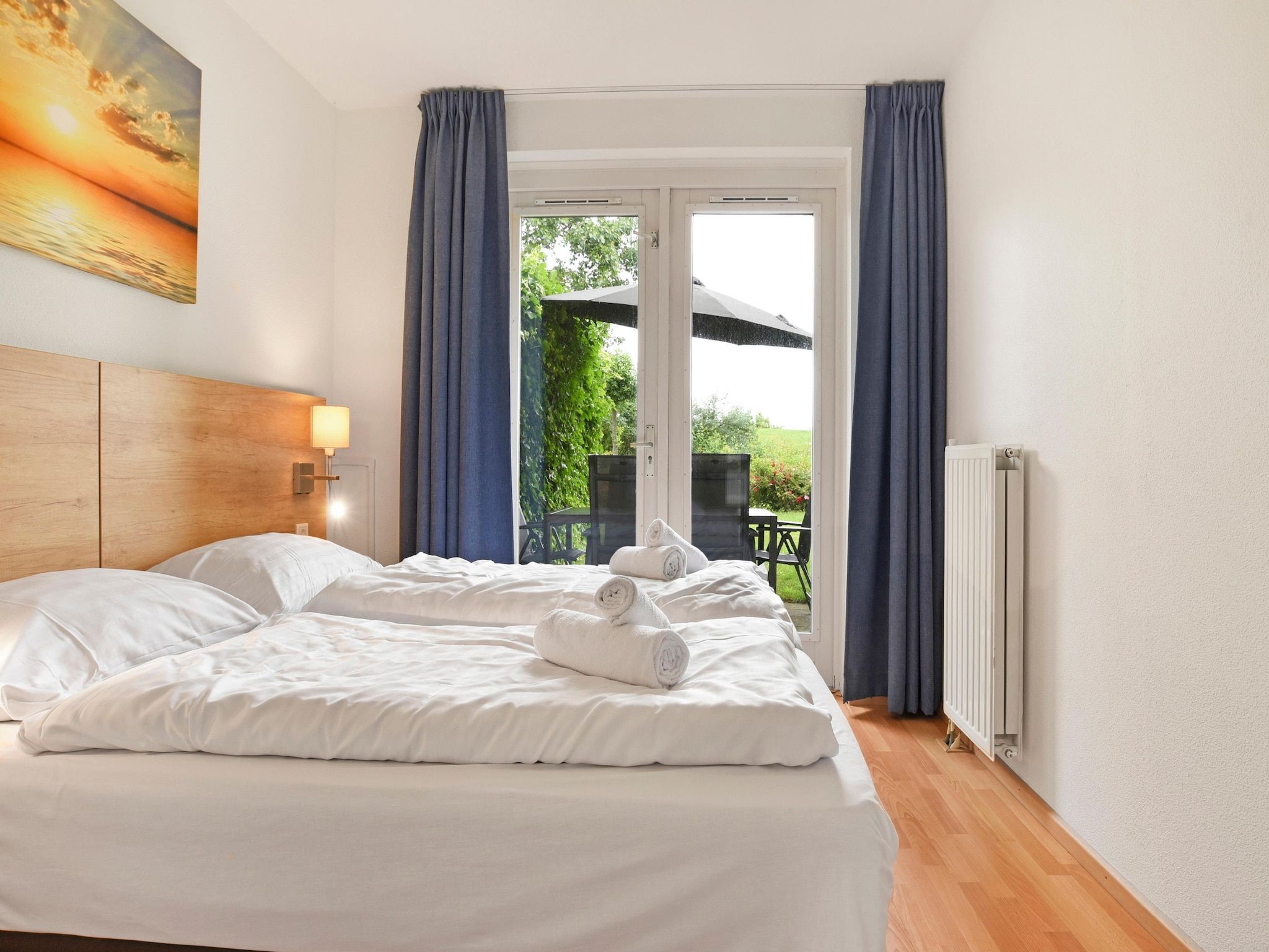 Een slaapkamer van Parc Port Greve 20 in Brouwershaven