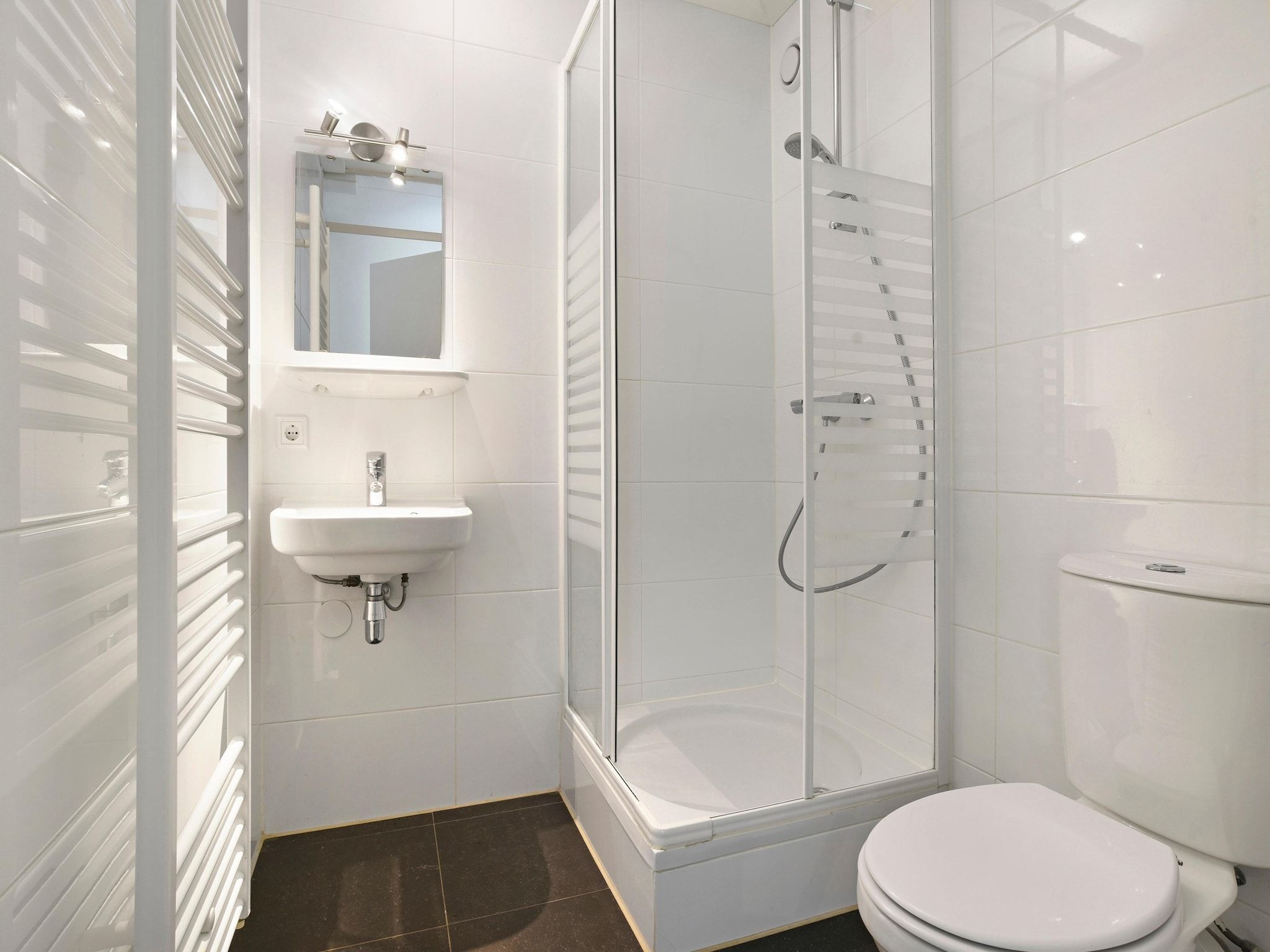 De badkamer van Parc Port Greve 20 in Brouwershaven