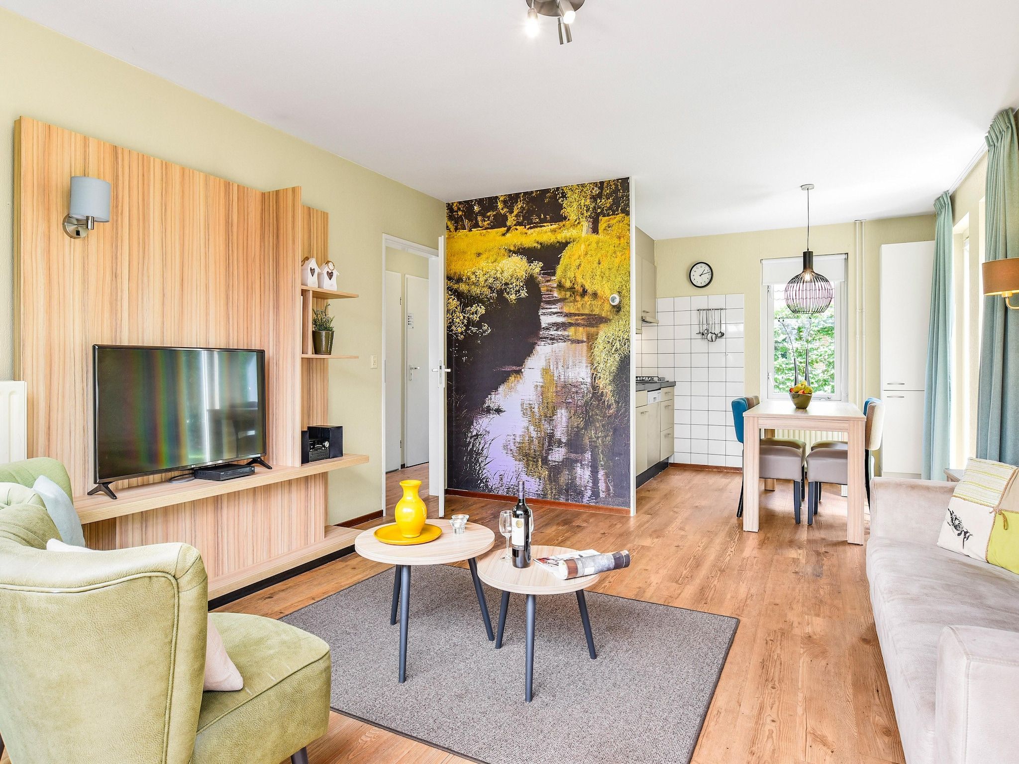 De woonkamer van Parc Duc de Brabant 5 in Diessen-Baarschot