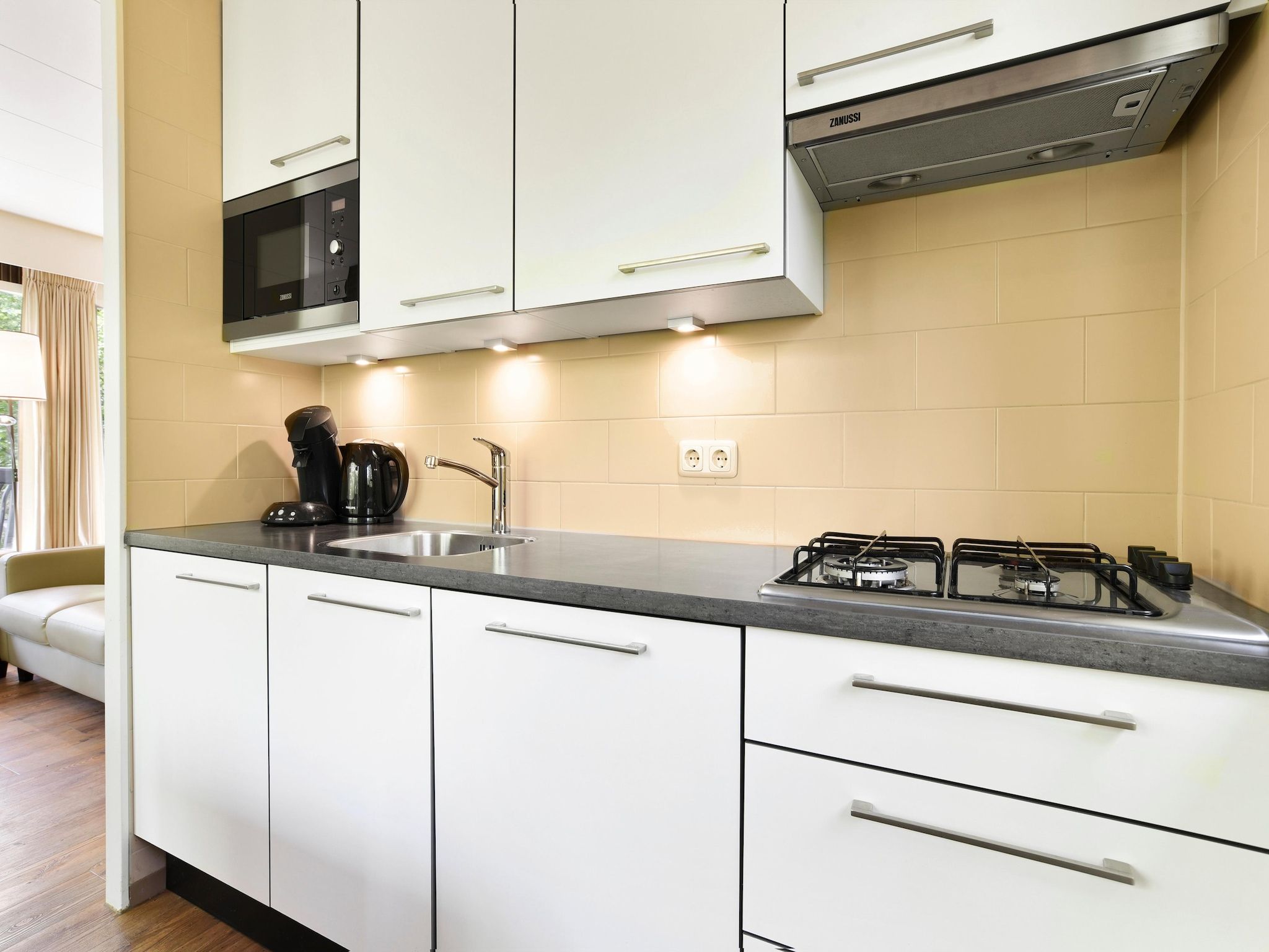 De keuken van Parc Heihaas 9 in Putten