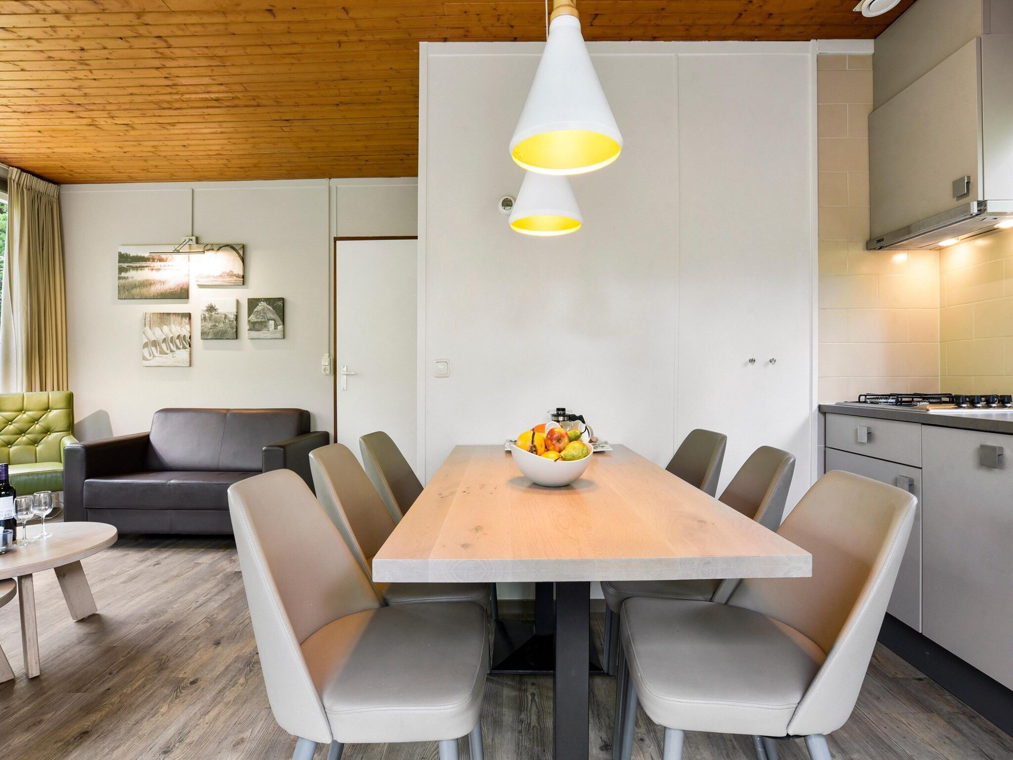 De keuken van Parc Heihaas 13 in Putten