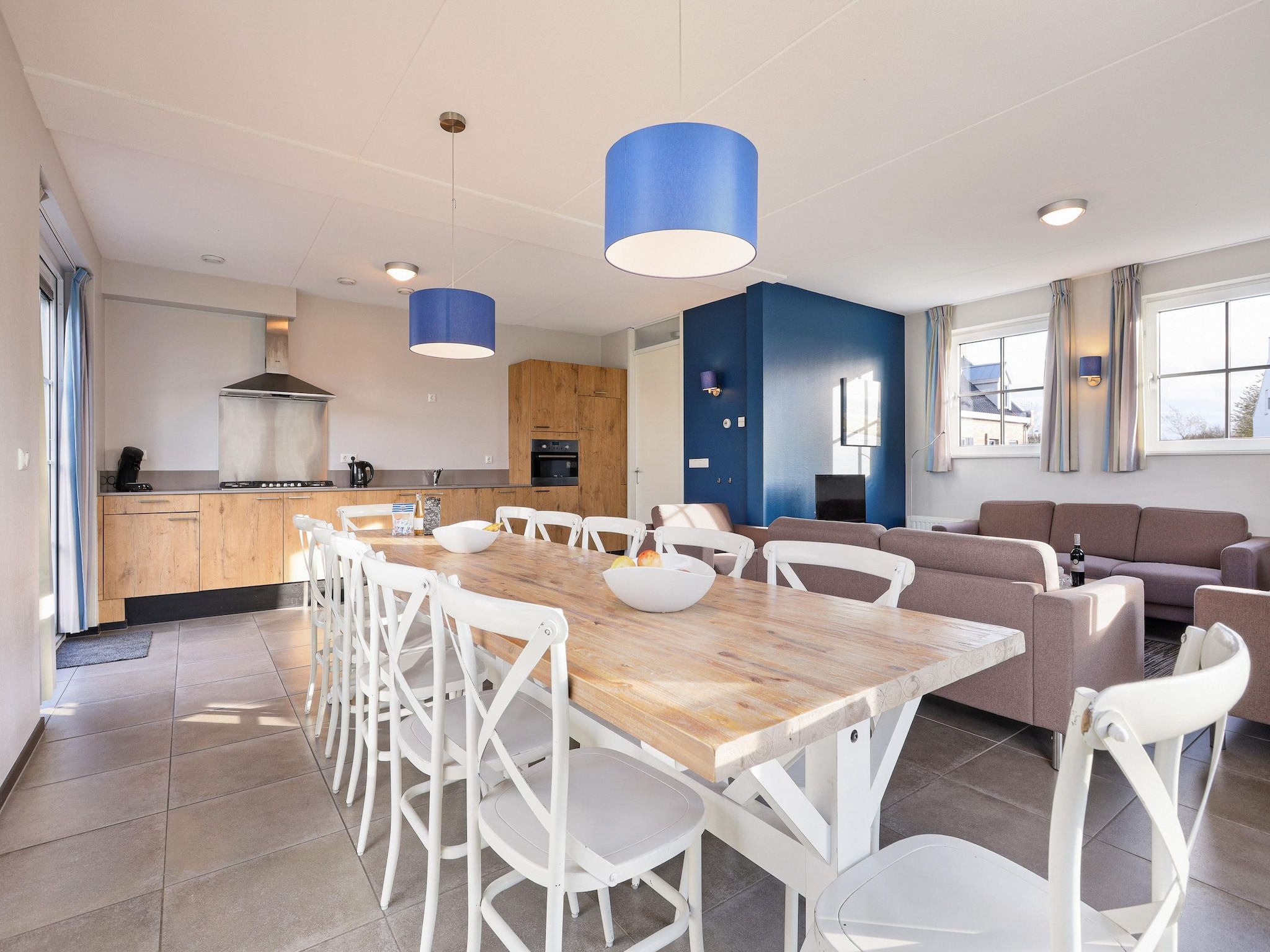 De keuken van Strand Resort Nieuwvliet-Bad 1 in Nieuwvliet