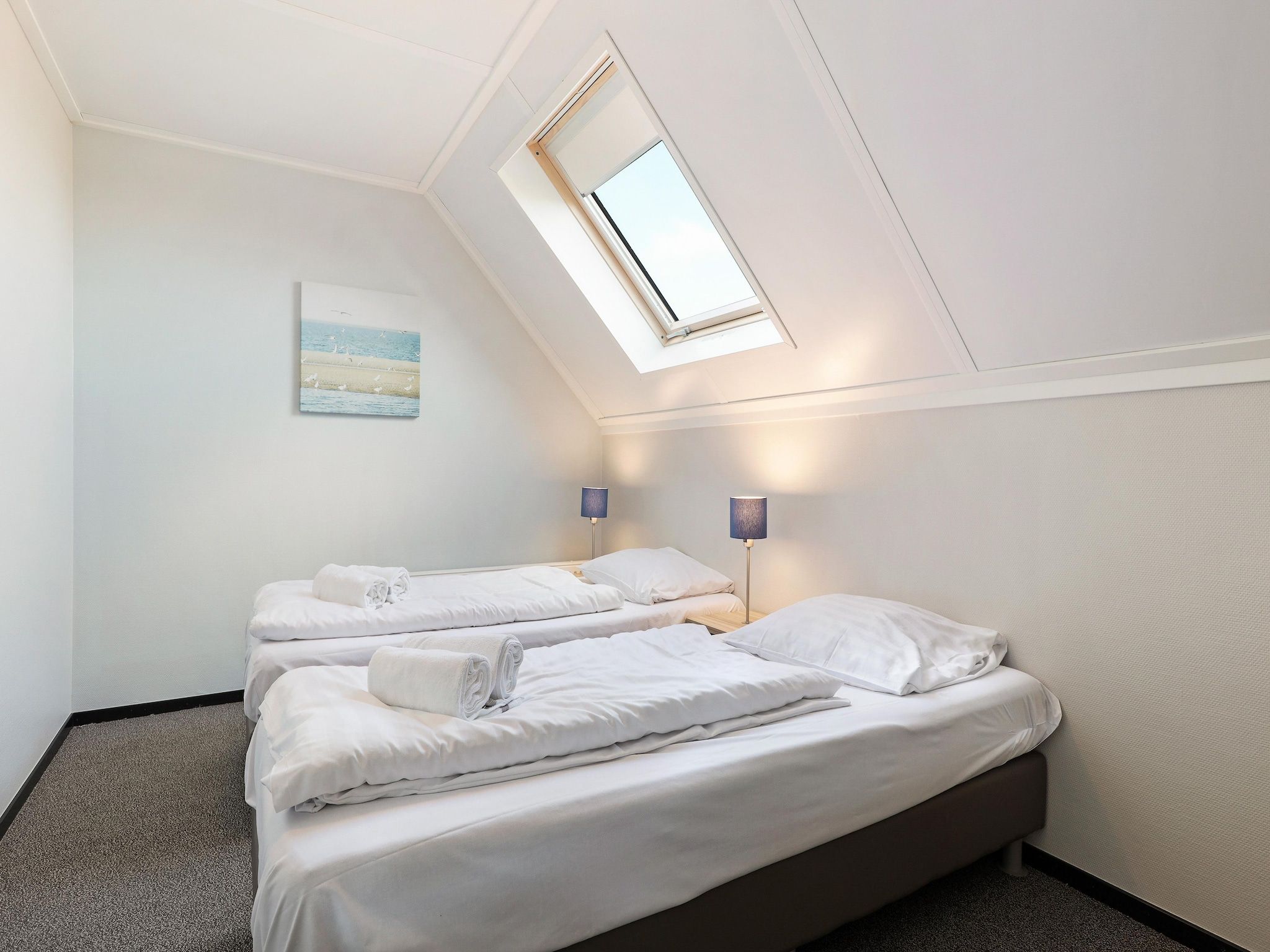 Een slaapkamer van Strand Resort Nieuwvliet-Bad 2 in Nieuwvliet