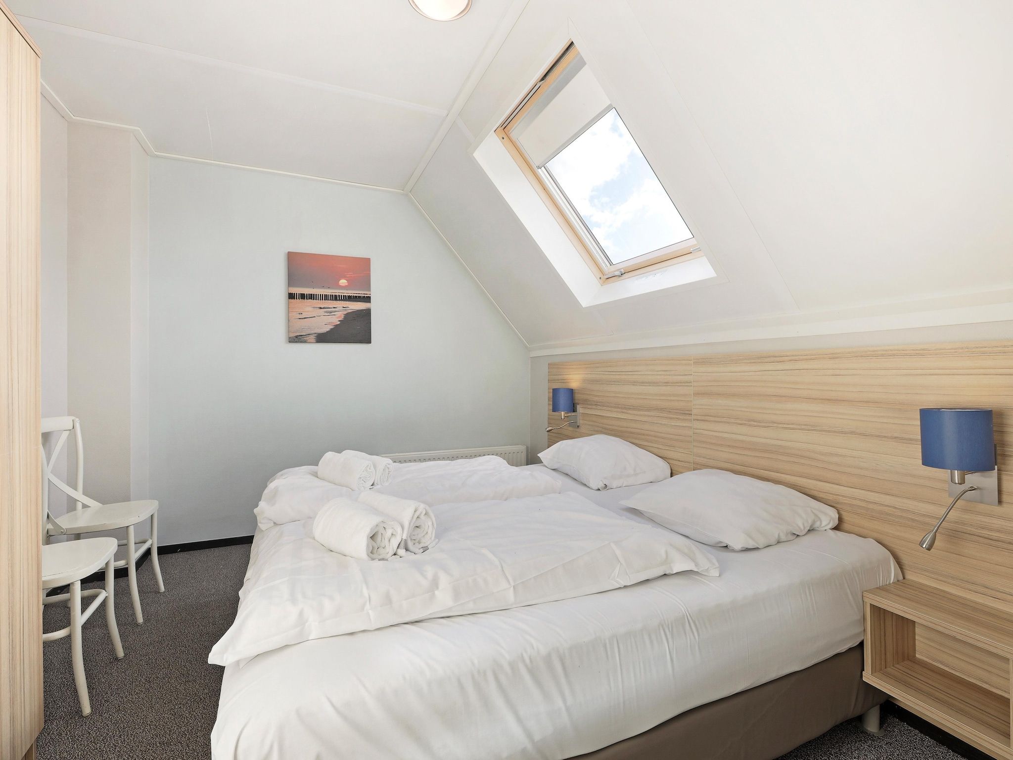 Een slaapkamer van Strand Resort Nieuwvliet-Bad 2 in Nieuwvliet