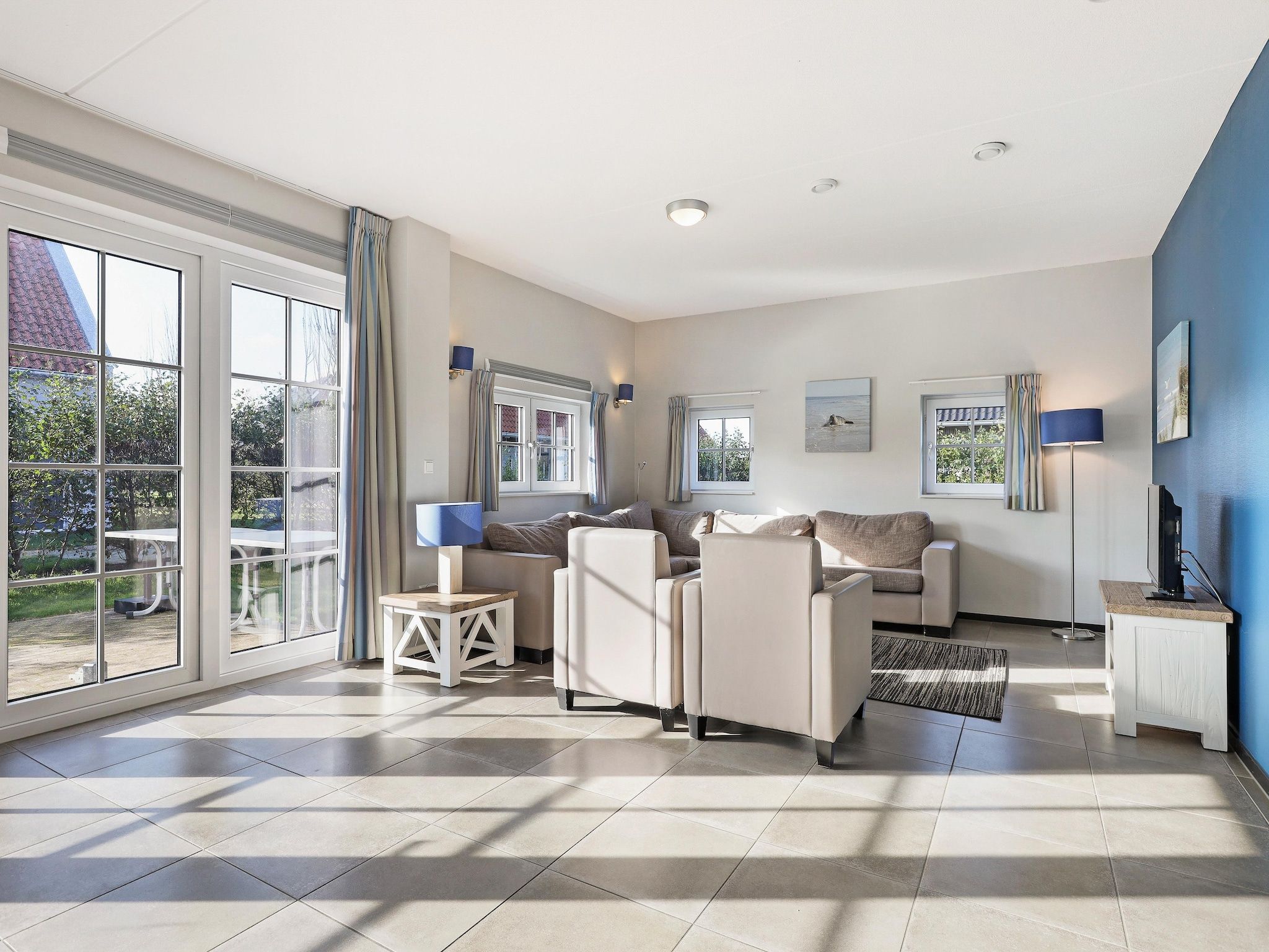 De woonkamer van Strand Resort Nieuwvliet-Bad 2 in Nieuwvliet