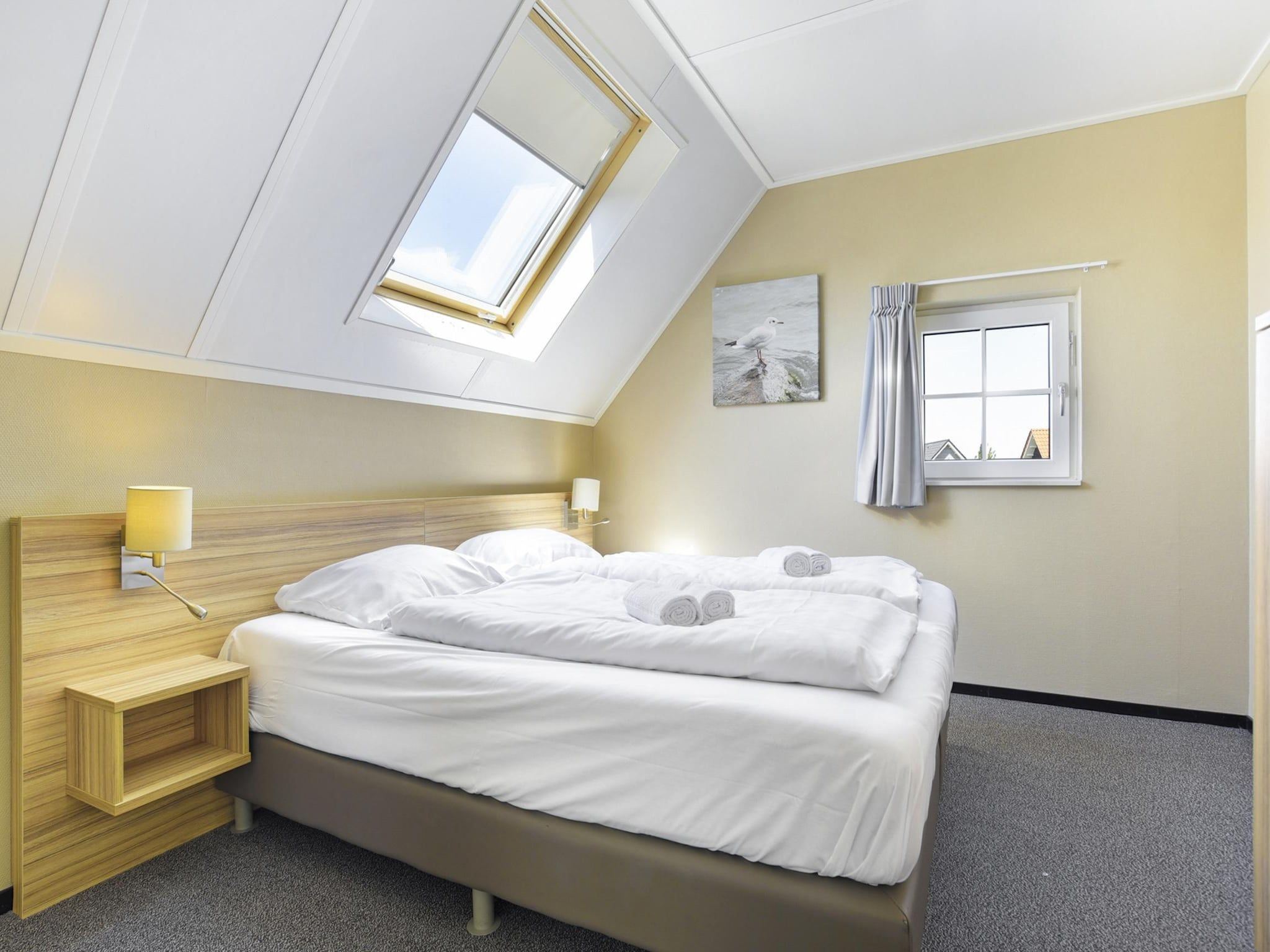 Een slaapkamer van Strand Resort Nieuwvliet-Bad 3 in Nieuwvliet