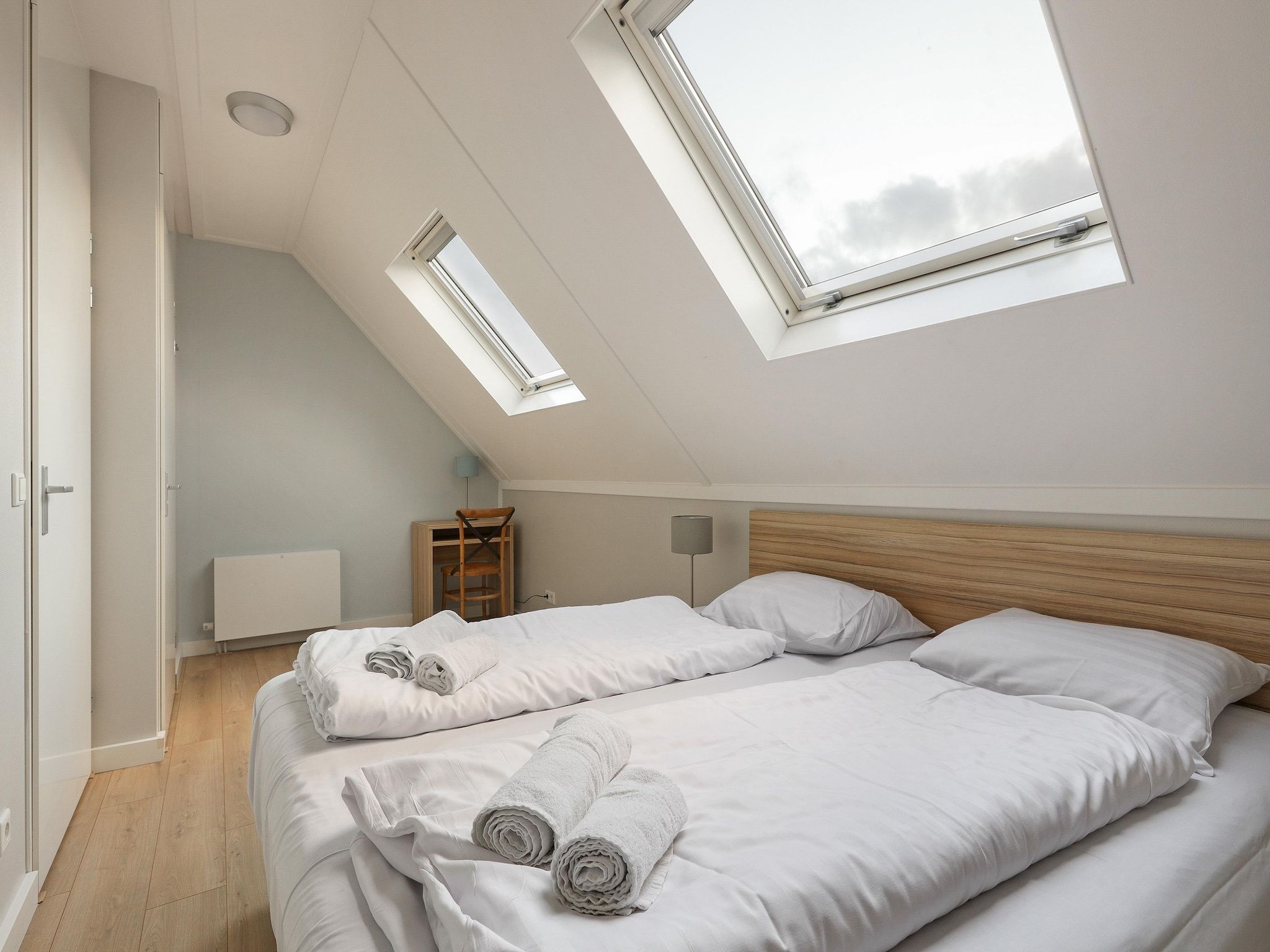 Een slaapkamer van Strand Resort Nieuwvliet-Bad 5 in Nieuwvliet