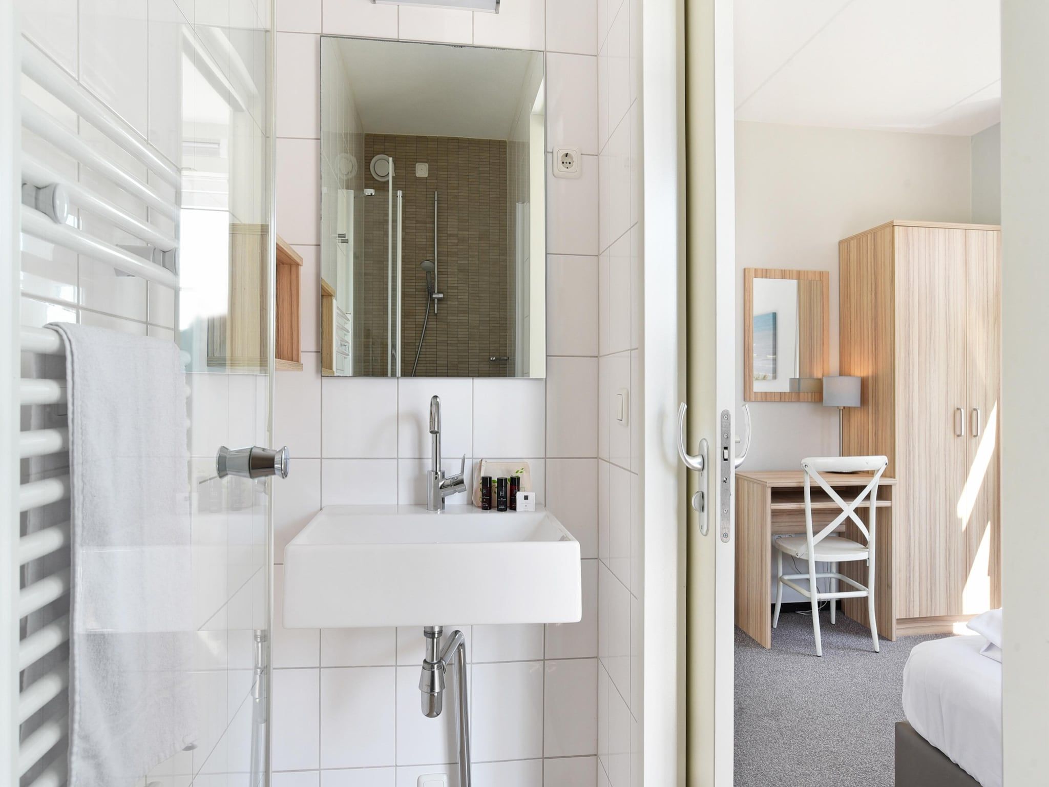 De badkamer van Strand Resort Nieuwvliet-Bad 6 in Nieuwvliet