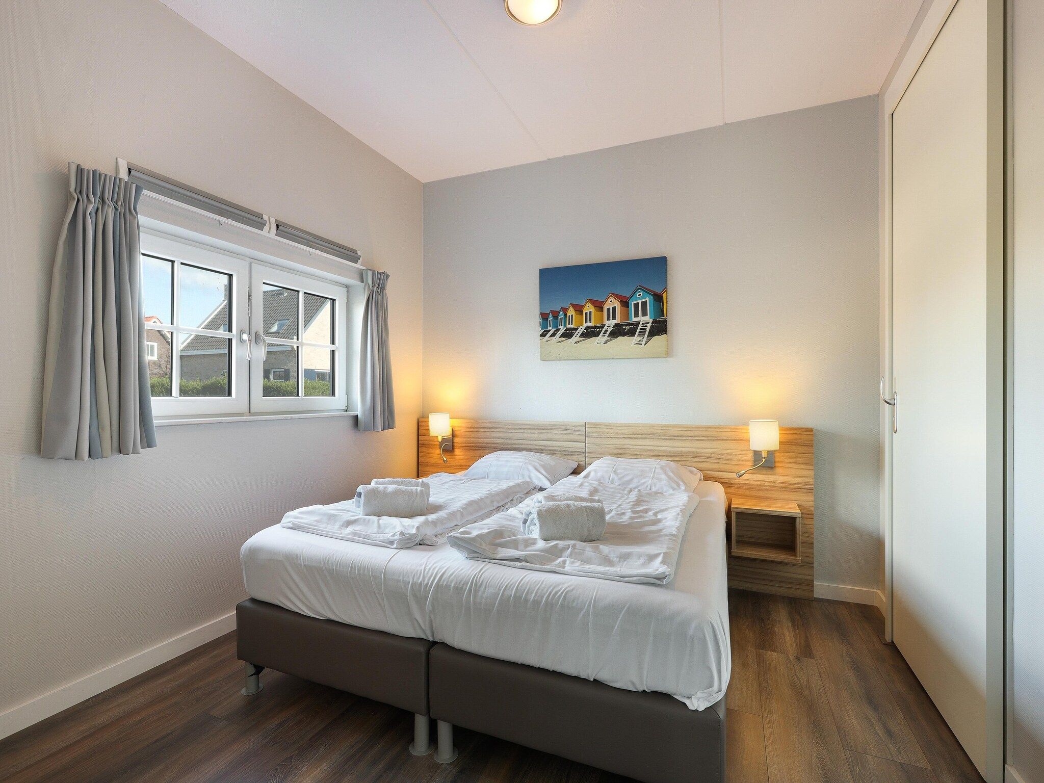 Een slaapkamer van Strand Resort Nieuwvliet-Bad 6 in Nieuwvliet