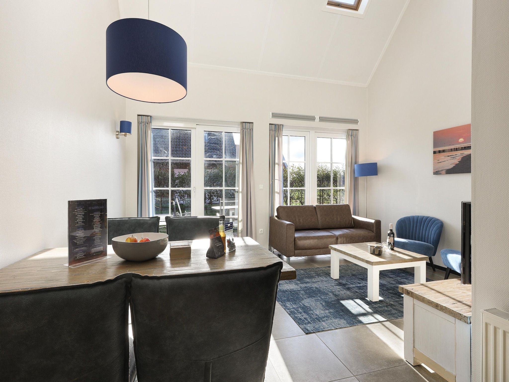 De woonkamer van Strand Resort Nieuwvliet-Bad 6 in Nieuwvliet