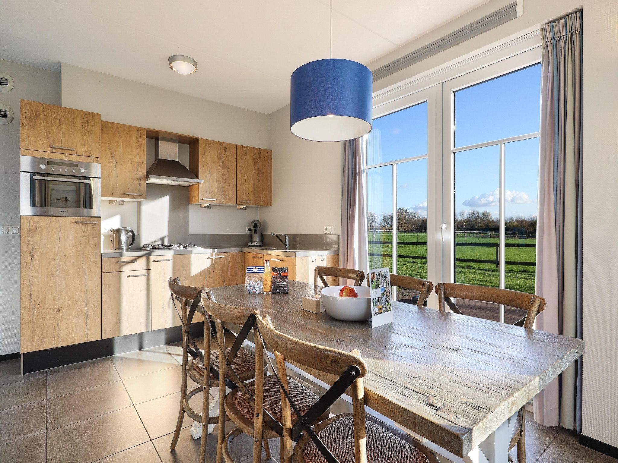 De keuken van Strand Resort Nieuwvliet-Bad 7 in Nieuwvliet