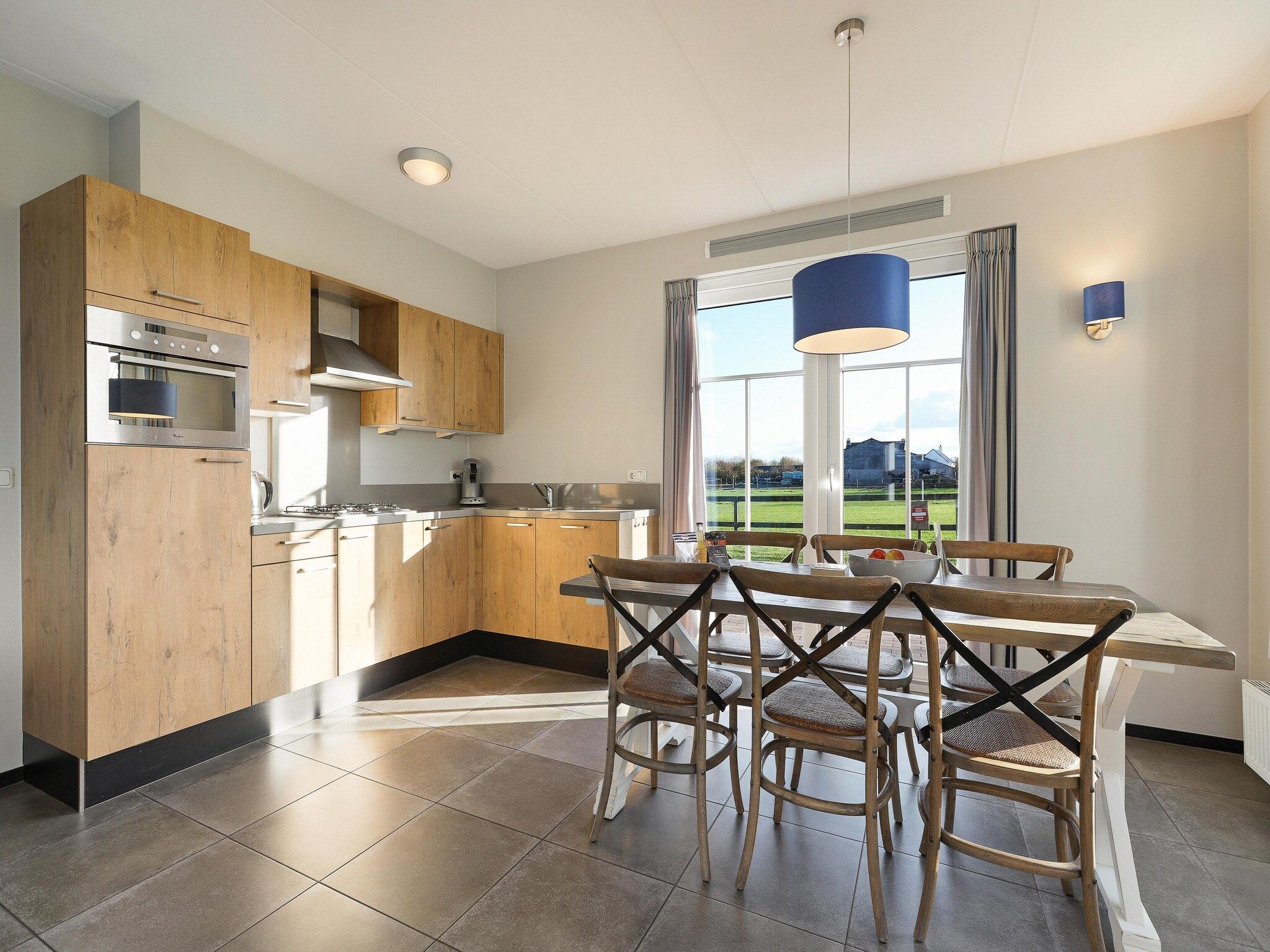 De keuken van Strand Resort Nieuwvliet-Bad 7 in Nieuwvliet