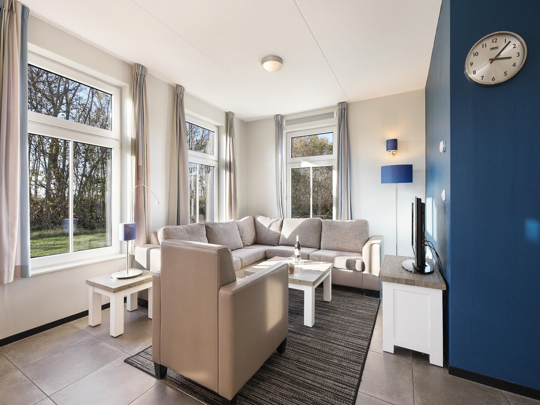 De woonkamer van Strand Resort Nieuwvliet-Bad 7 in Nieuwvliet